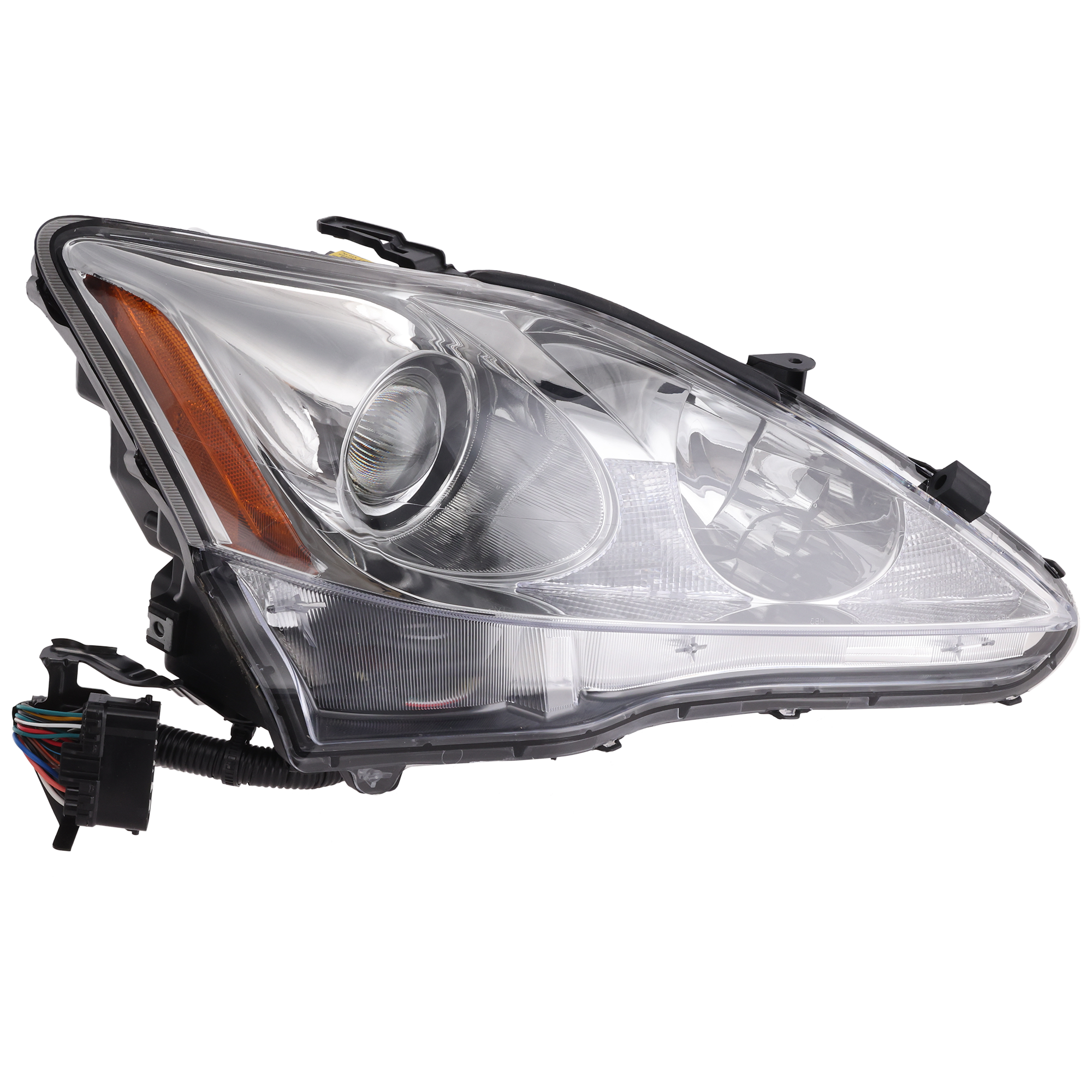 AM IS250 IS350-06-08 HEAD LAMP RH Lens and Housing HID Xenon w o HID Kit w Auto Leveling Lights SKU REPL100351 Partslink LX2503133 OEM 8114053240
