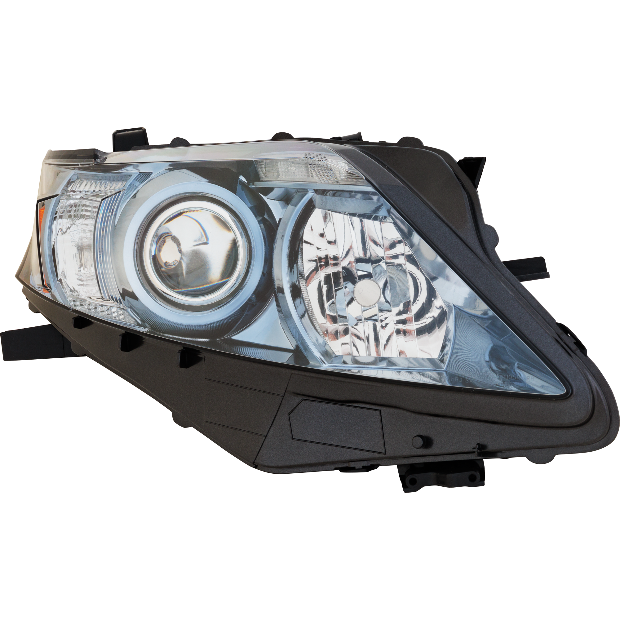 AM RX450H 10-12 HEAD LAMP RH Lens and Housing Halogen Japan Built Vehicle CAPA SKU REPL100371Q Partslink LX2519129C OEM 8113048750
