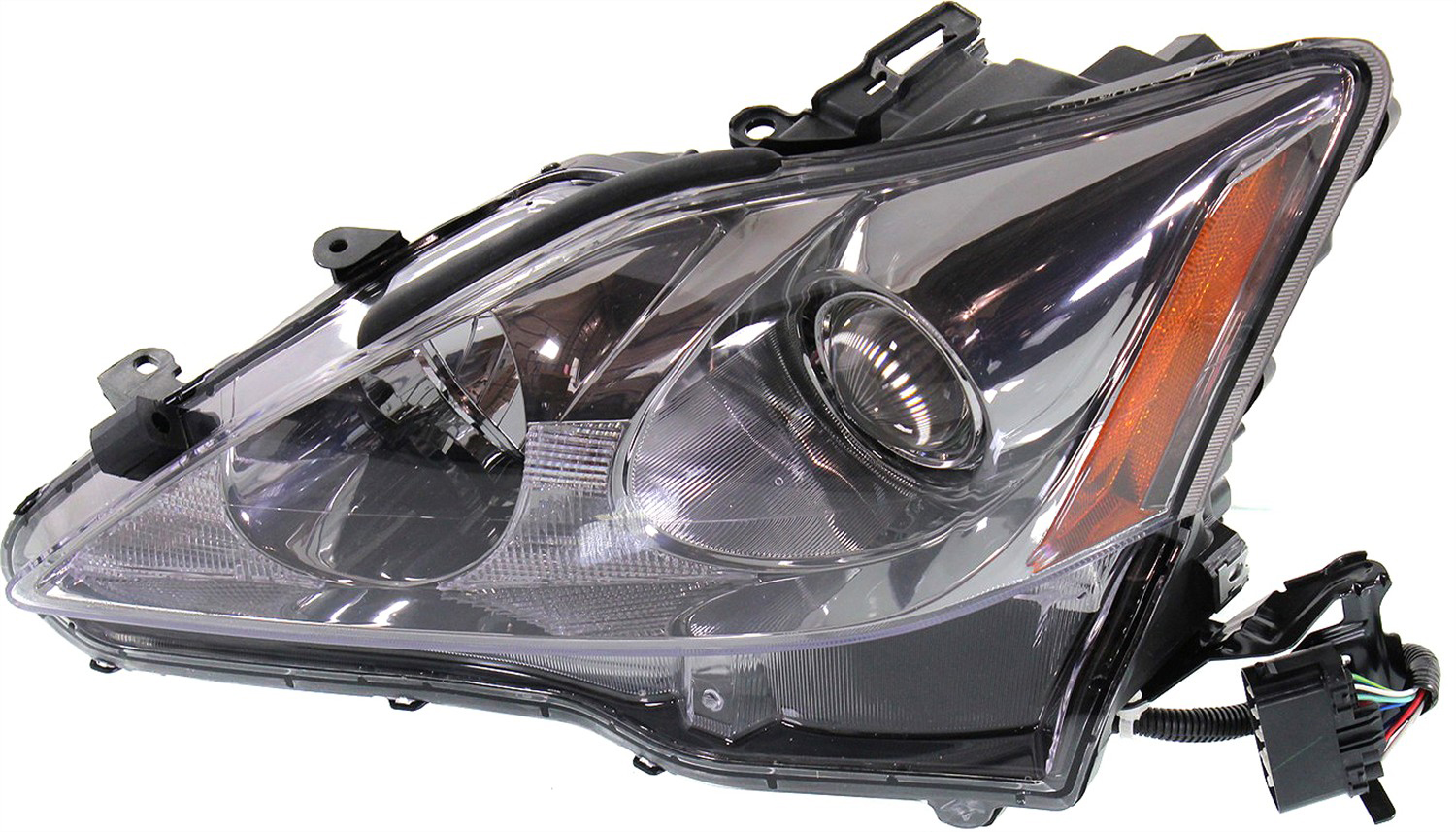 AM IS250 IS350-09-10 HEAD LAMP LH Assembly Halogen Exc. C Model CAPA SKU REPL100376Q Partslink LX2518125C OEM 8117053400