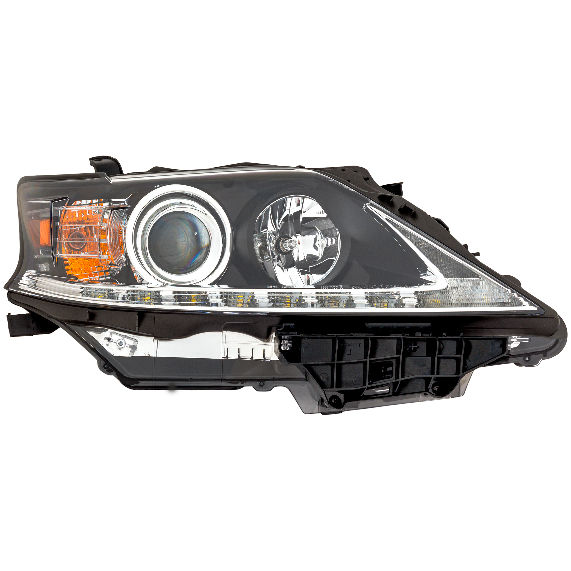 AM RX350-13-15 RX450H 15-15 HEAD LAMP RH Assembly Halogen w LED DRL Canada Built Vehicle SKU REPL100383 Partslink LX2503156 OEM 811100E150