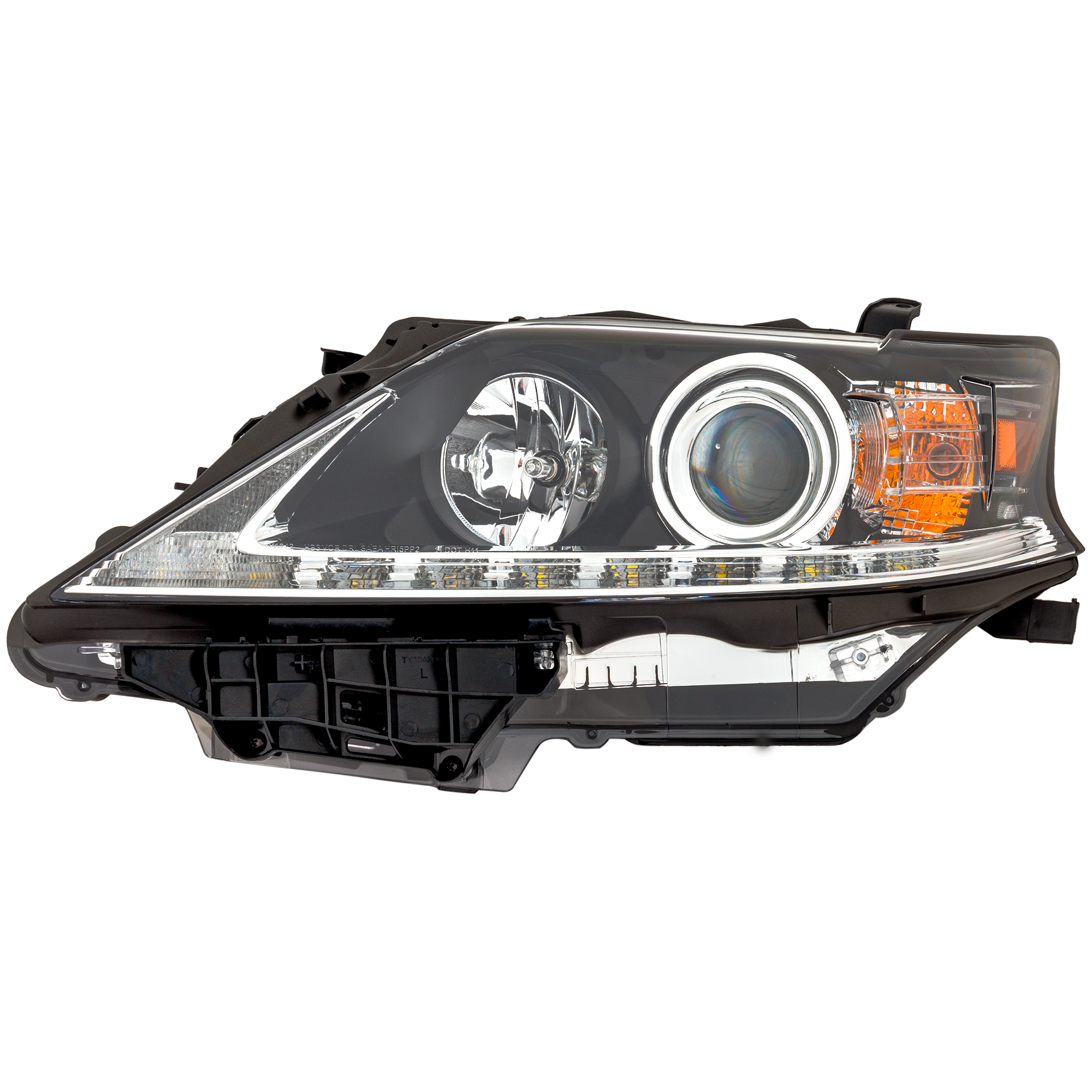 AM RX350-13-15 RX450H 15-15 HEAD LAMP LH Assembly Halogen w LED DRL Canada Built Vehicle SKU REPL100384 Partslink LX2502156 OEM 811500E150