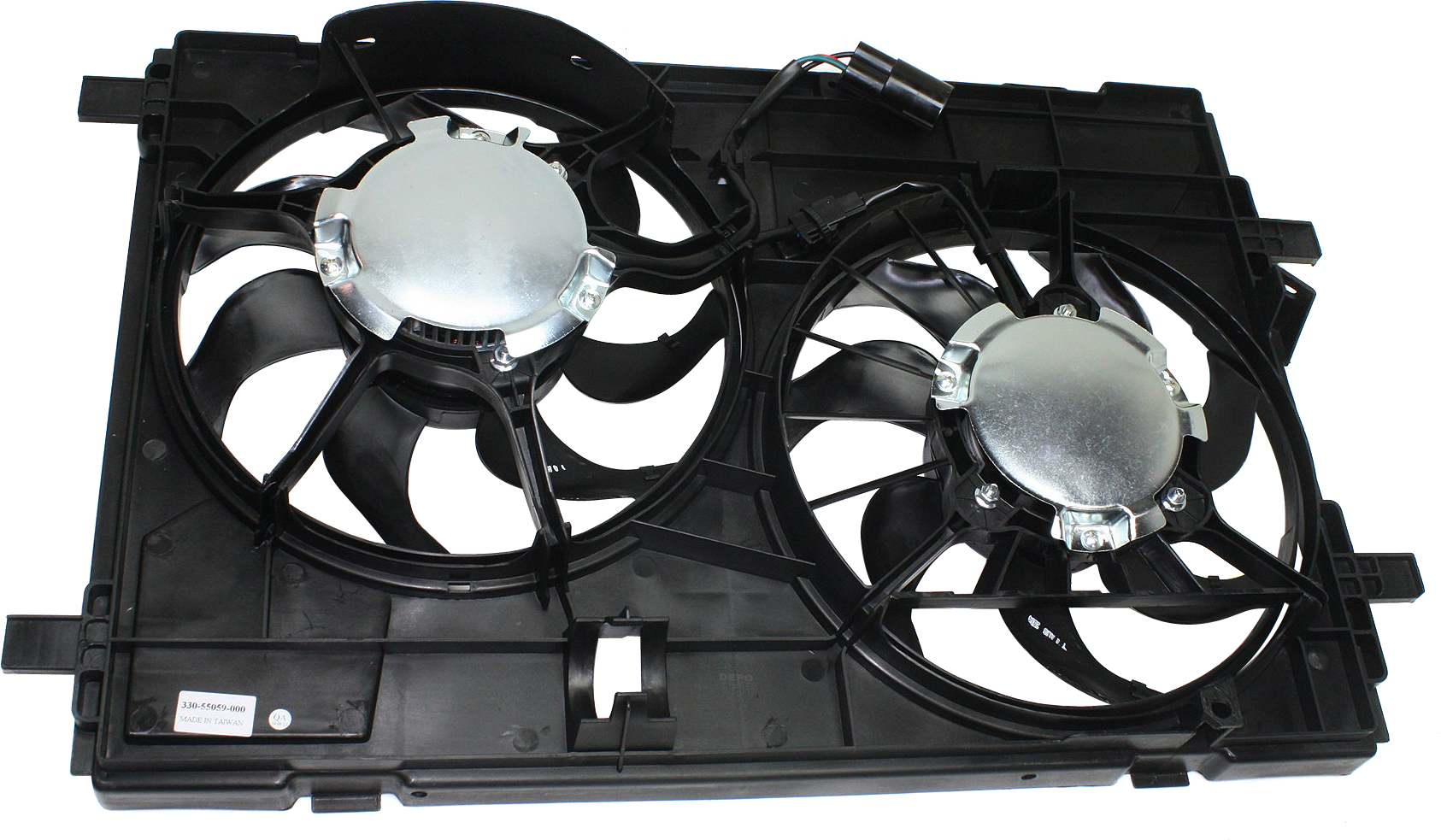 AM MKZ 07-09 RADIATOR FAN ASSEMBLY w o Control module SKU REPL160911 Partslink FO3115179 OEM 7H6Z8C607B