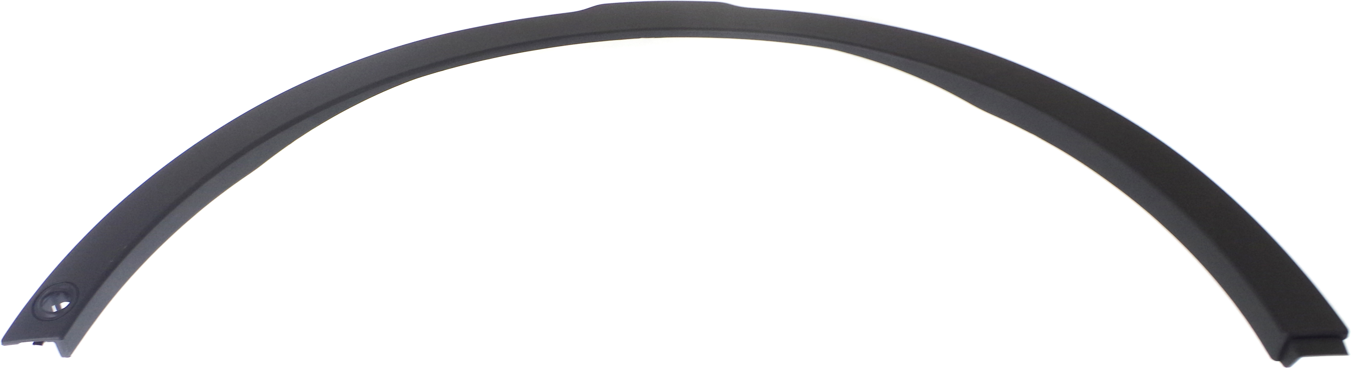 AM RANGE ROVER EVOQUE 12-19 FRONT WHEEL OPENING MOLDING LH Textured w Active Park Assist Snsr Holes SKU REPL221304 Partslink RO1290100 OEM LR044280