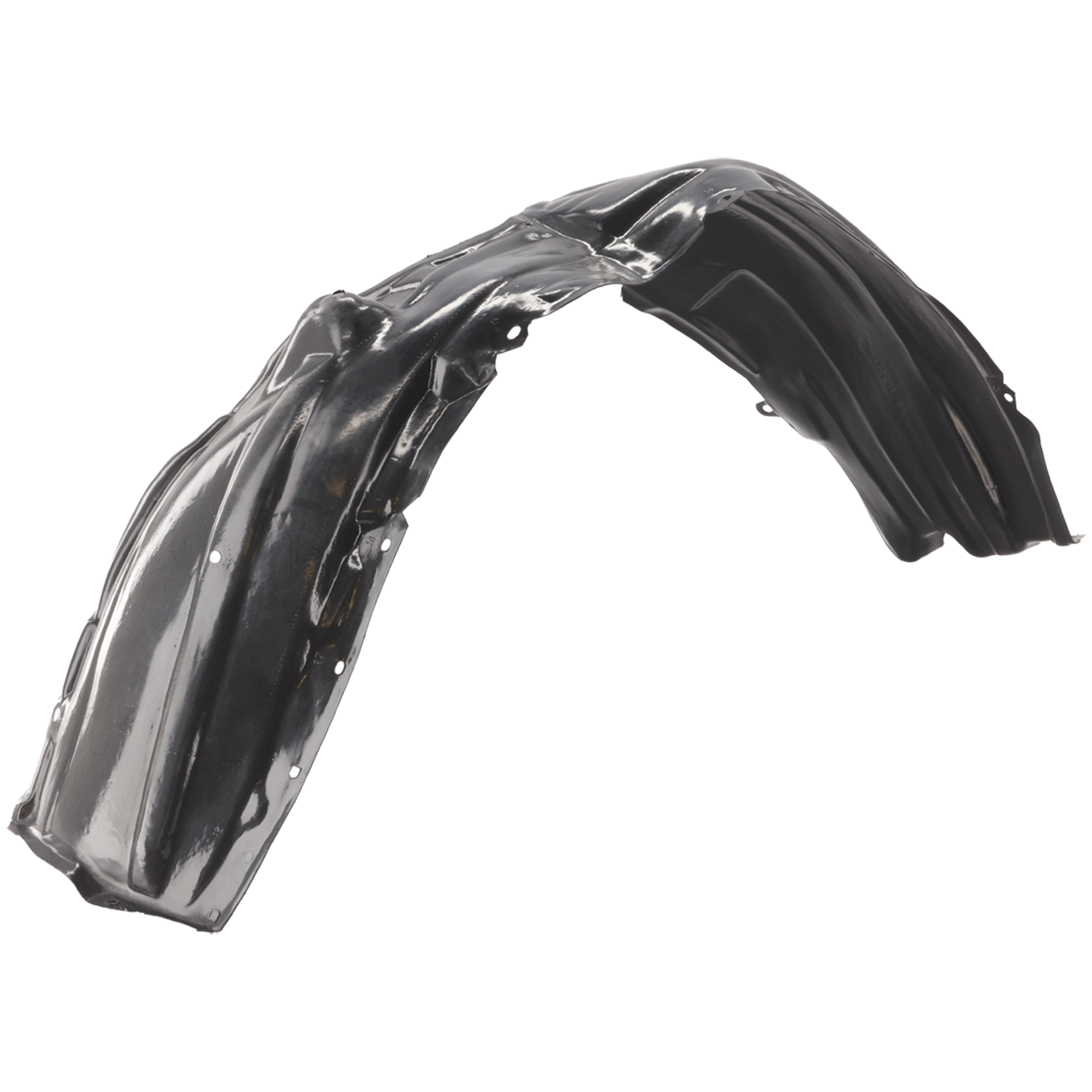 AM ES300H ES350-13-18 FRONT FENDER LINER RH Plastic Vacuum Form w Extension Sheet SKU REPL222137 Partslink LX1249119 OEM 5387506270