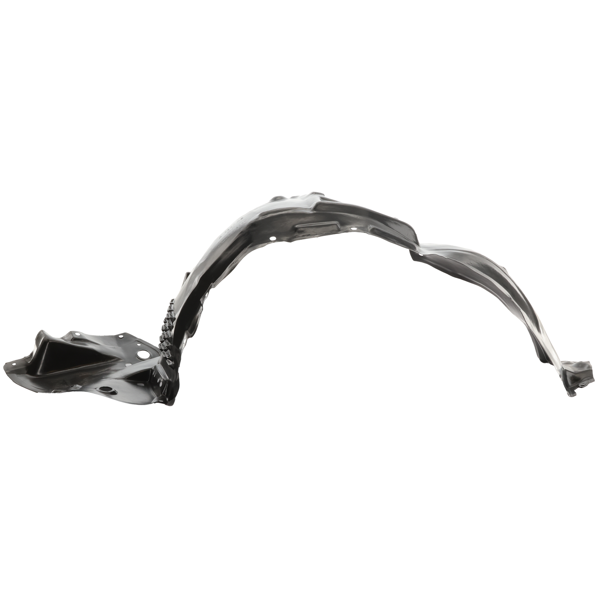 AM RX350-14-15 RX450H 13-15 FRONT FENDER LINER LH w F Sport Pkg Plastic Vacuum Form SKU REPL222142 Partslink LX1248121 OEM 538060E100