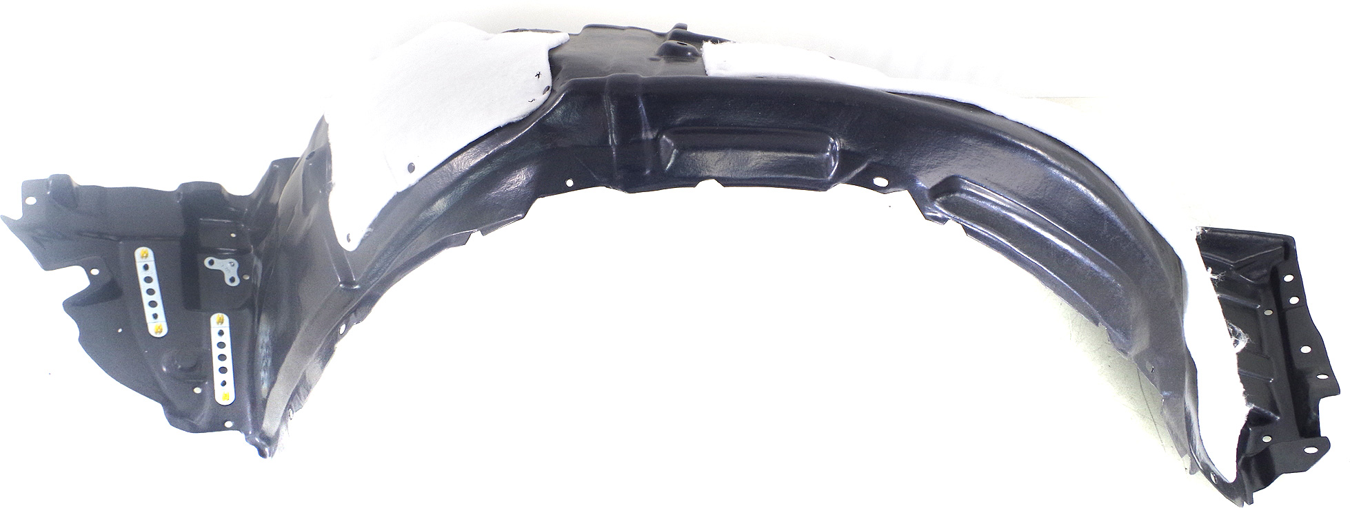 AM LS460 LS600H 10-12 FRONT FENDER LINER LH Plastic Vacuum Form w Extension Sheet SKU REPL222158 Partslink LX1248130 OEM 5380650061