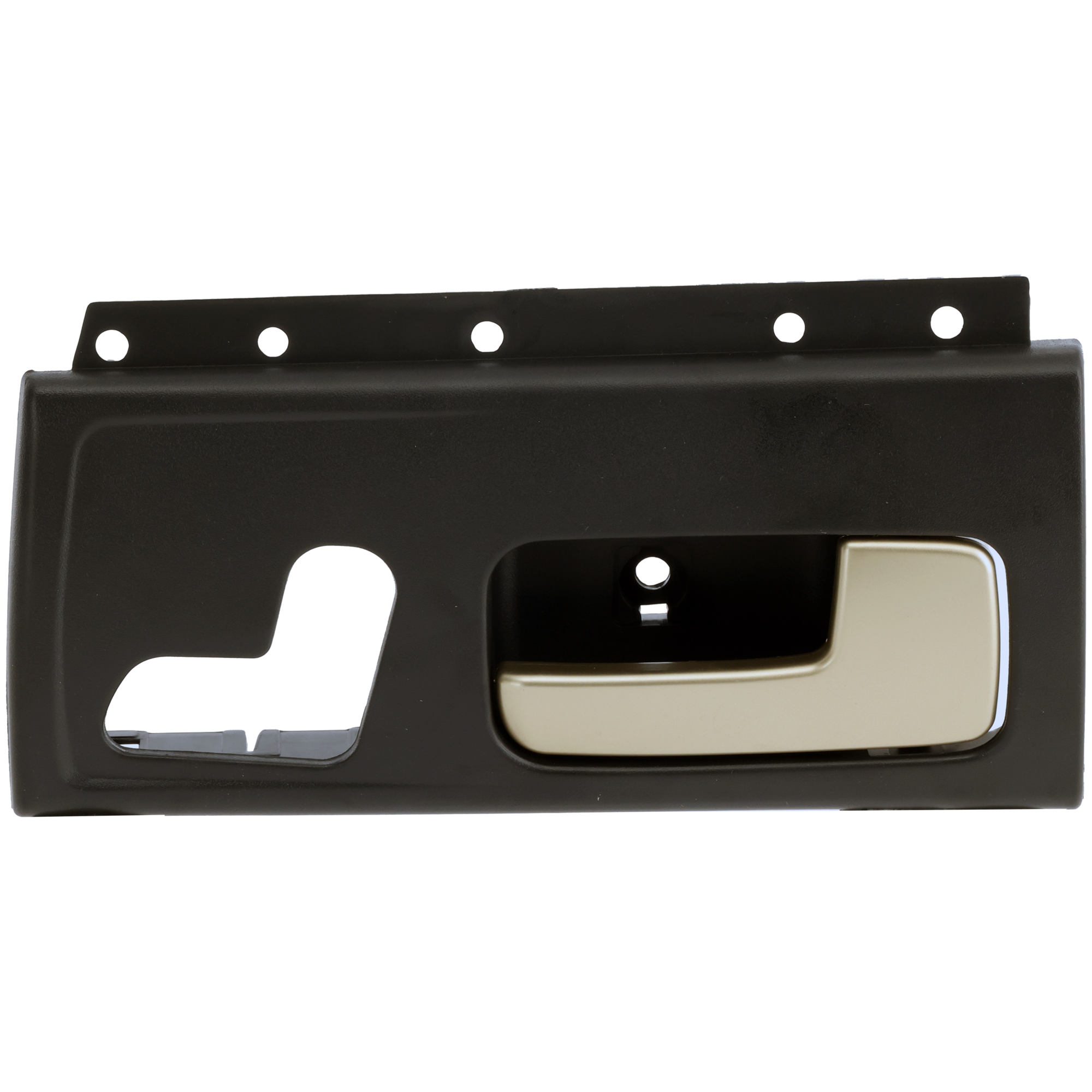 AM TOWN CAR 03-11 FRONT INTERIOR DOOR HANDLE RH Chrome Gold Lever + Black Housing w o heater and memory switch hole SKU REPL462117