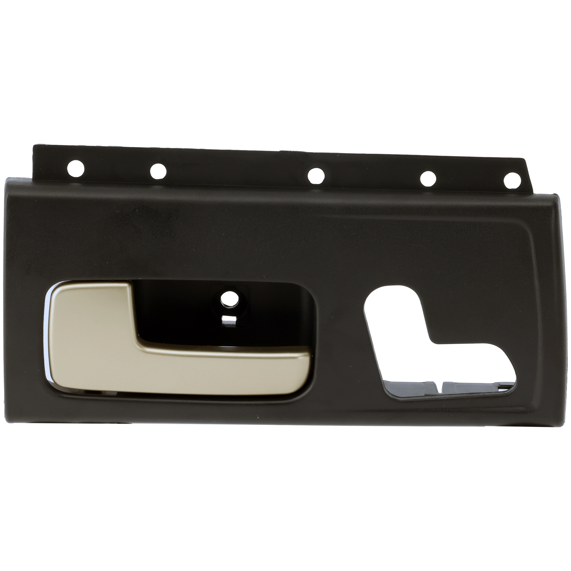 AM TOWN CAR 03-11 FRONT INTERIOR DOOR HANDLE LH Chrome Gold Lever + Black Housing w o heater and memory switch hole SKU REPL462118