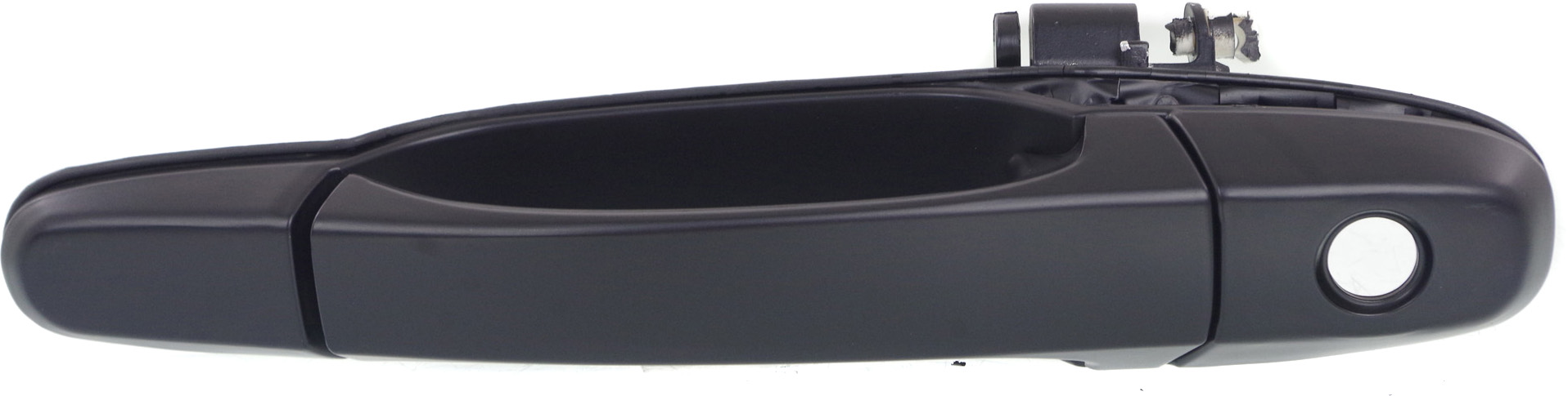 AM RX300-99-03 FRONT EXTERIOR DOOR HANDLE LH Primed Black Plastic w Keyhole SKU REPL462304 Partslink LX1310100 OEM 6922048030C0