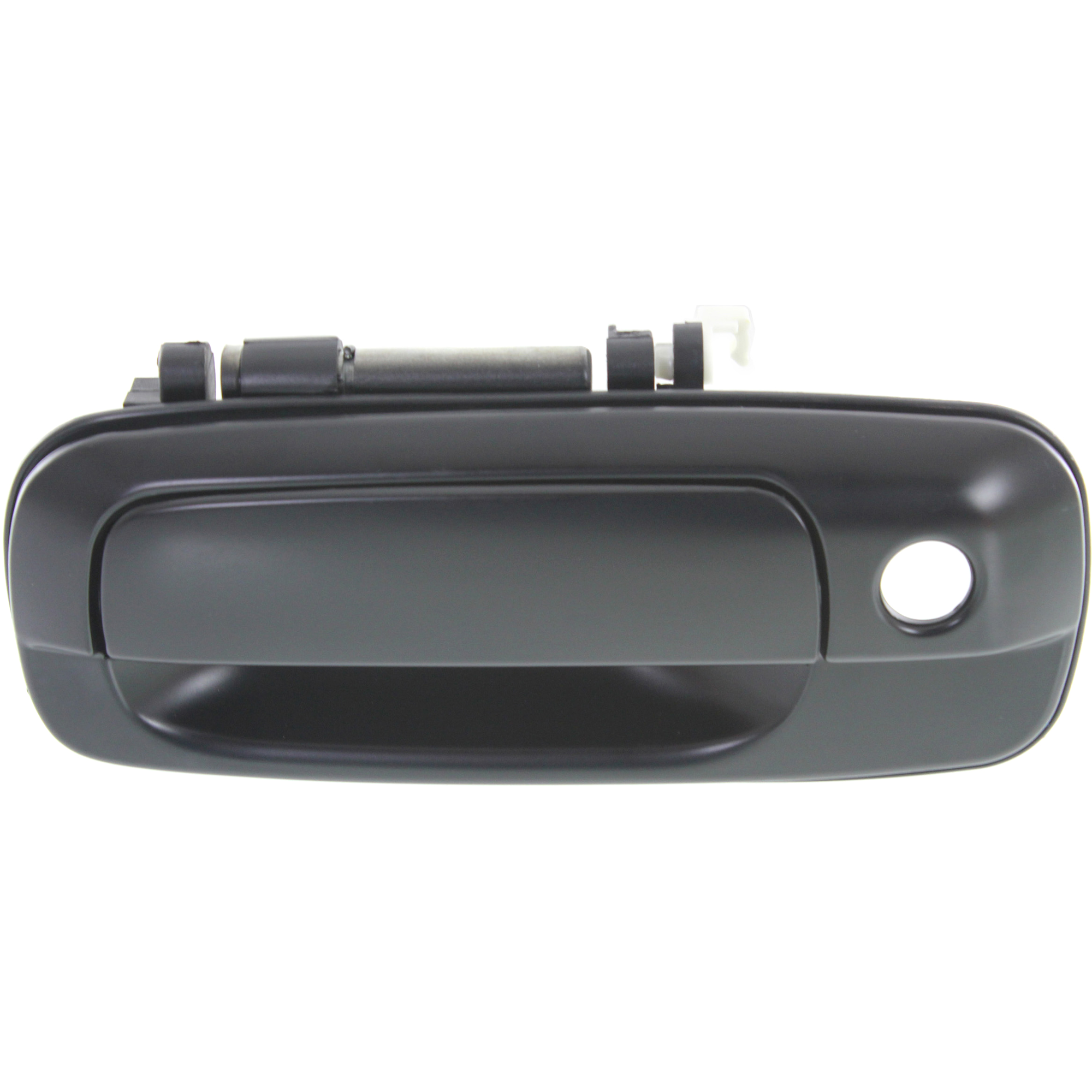 AM GS 300-400-430-98-05 FRONT EXTERIOR DOOR HANDLE LH Primed Black Plastic w Keyhole SKU REPL462308 Partslink LX1310101 OEM 6922030250C0