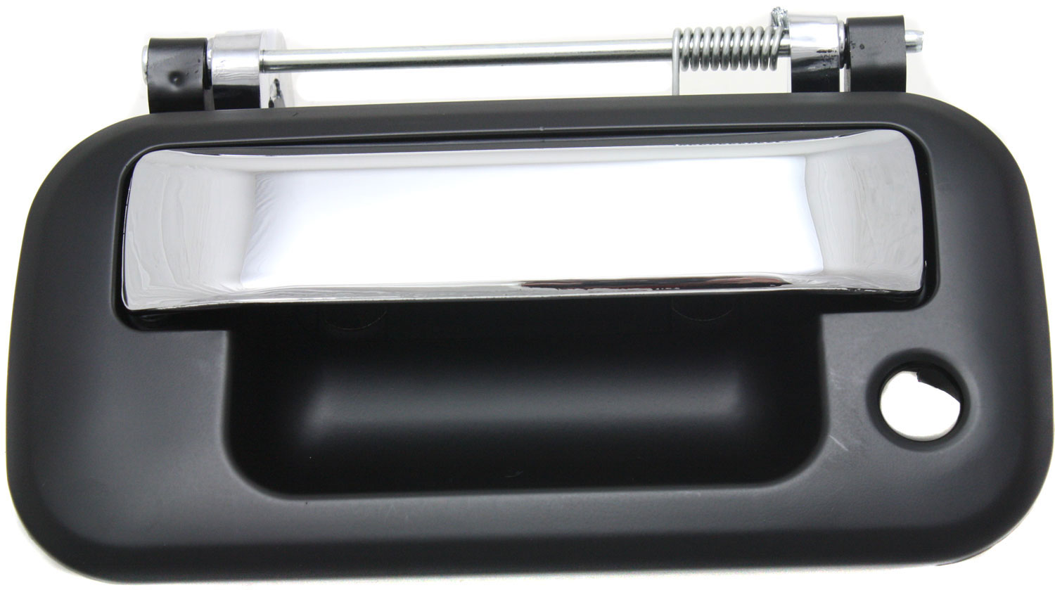 AM F 150-04-14 SUPER DUTY 08-16 TAILGATE HANDLE Chrome Primed w o Camera hole w Key Hole SKU REPL580701 Partslink FO1915112 OEM 8L3Z9943400DB