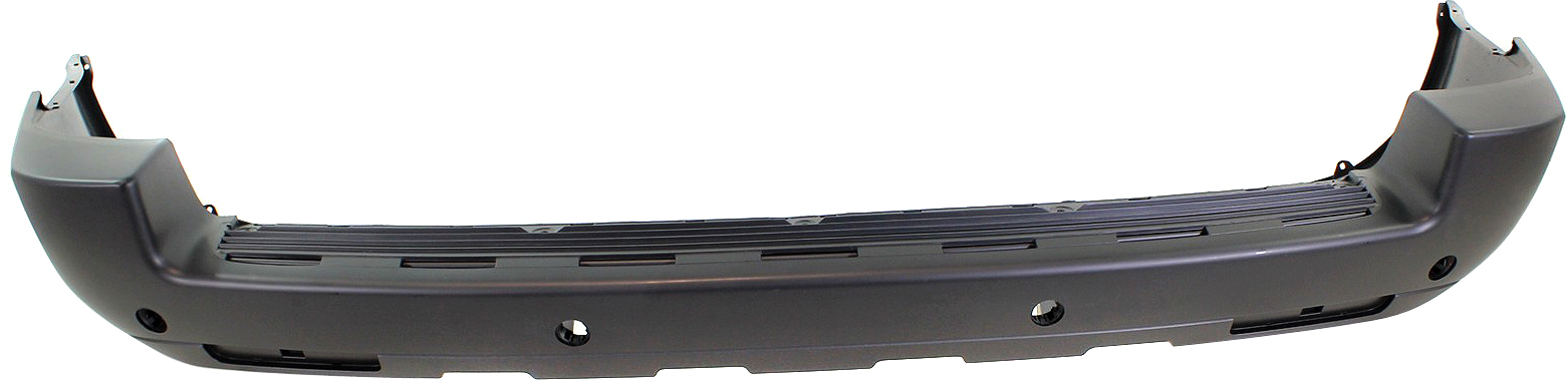 AM RANGE ROVER 03-09 REAR BUMPER COVER Top Primed Bottom Textured w Parking Aid Sensor Holes SKU REPL760113P Partslink RO1100105 OEM DQC000061LML