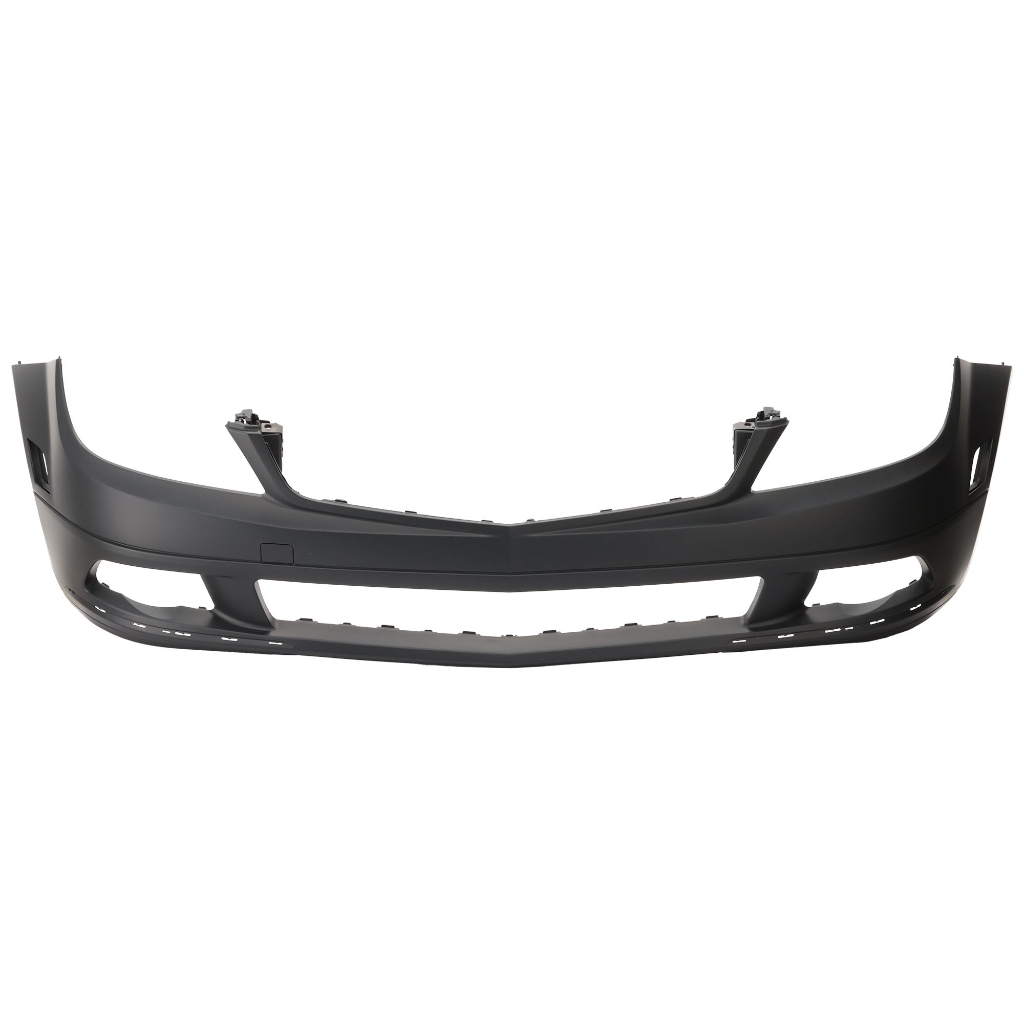 AM C300-350-08-11 FRONT BUMPER COVER Prmd Sport w o AMG Pkg w o HLW and Sensor Holes SKU REPM010305 Partslink MB1000298 OEM 20488509259999-20488500259999