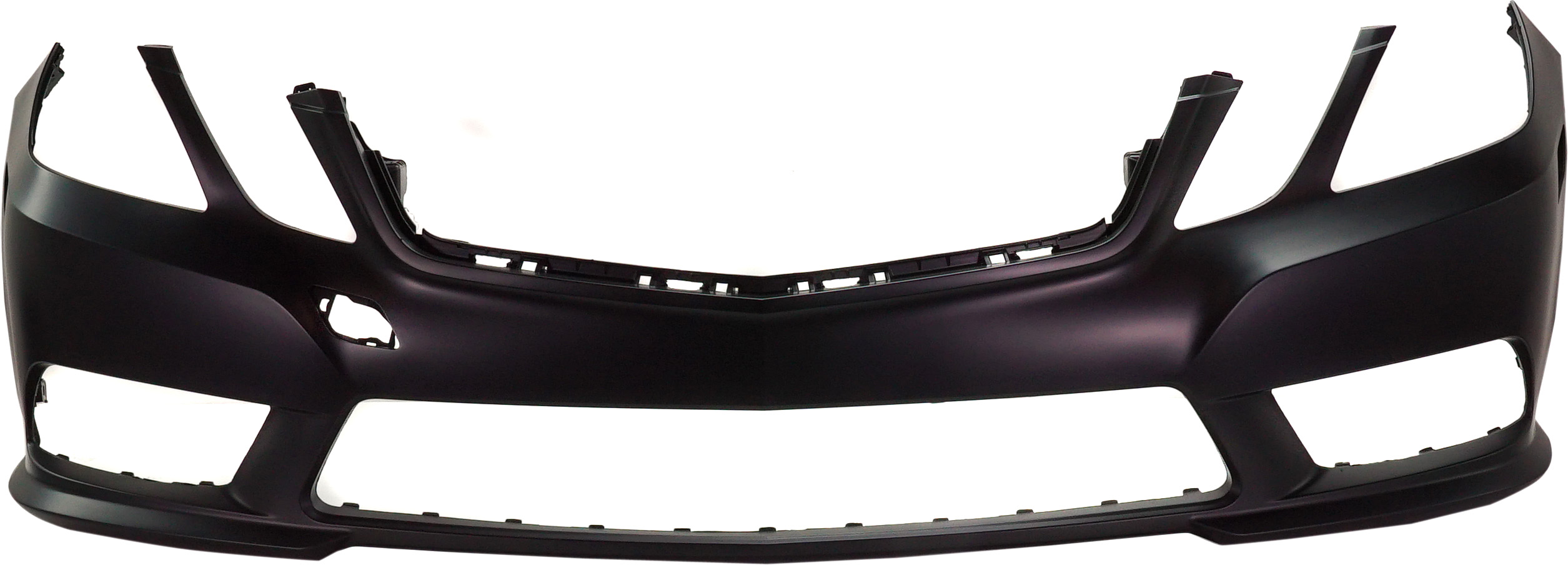 AM E CLASS 10-13 FRONT BUMPER COVER Prmd w AMG Pkg w o Headlight Washer Holes and Parktronic Holes Exc. E63 Mdl Sdn Wgn SKU REPM010319P Partslink MB1000302 OEM 21288024409999