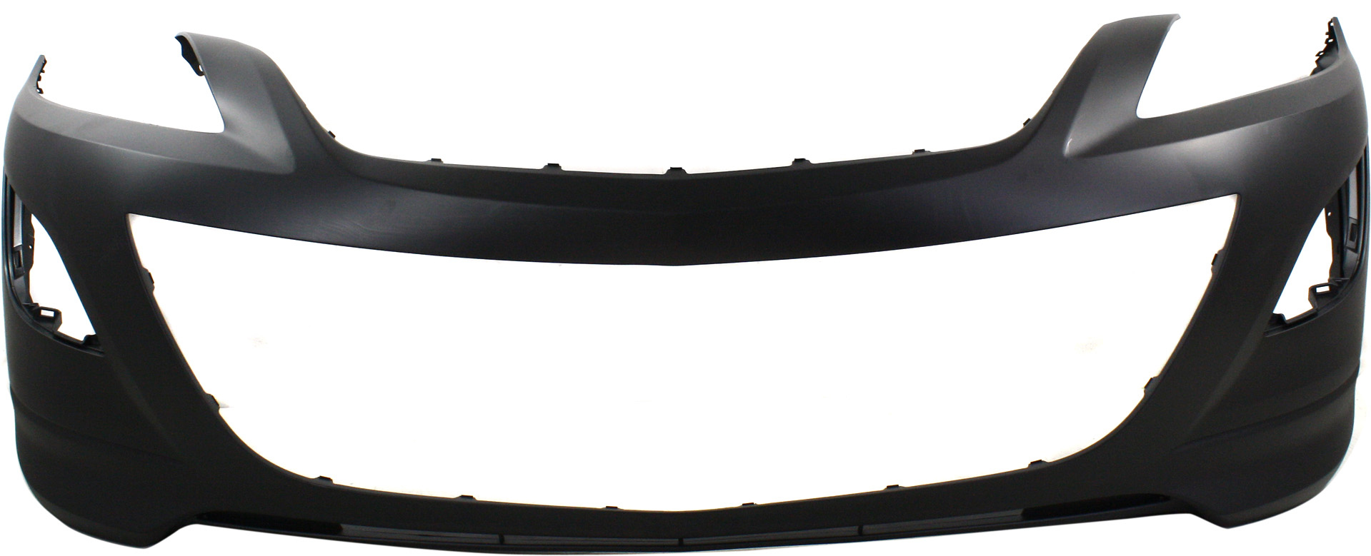 AM CX 9-10-12 FRONT BUMPER COVER Primed CAPA SKU REPM010345PQ Partslink MA1000225C OEM TE6950031ABB