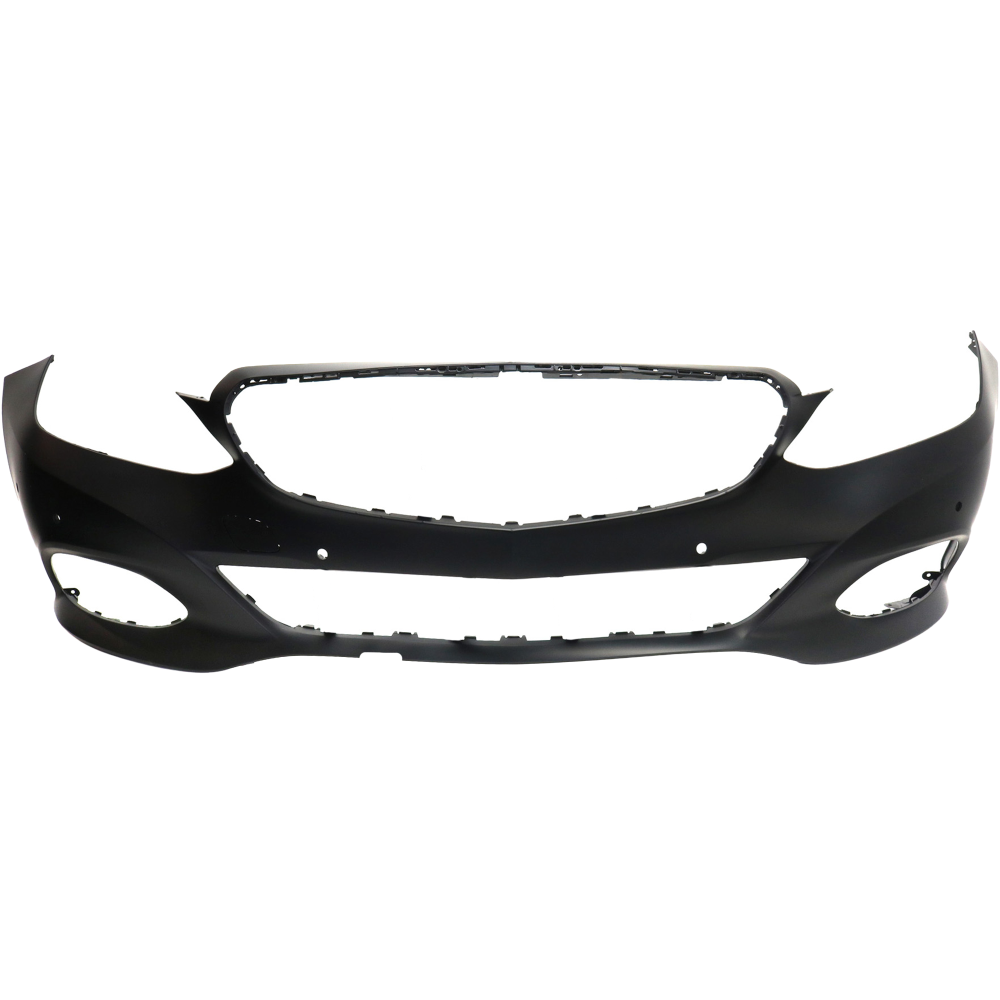 AM E350 E400-14-16 FRONT BUMPER COVER Prmd w o AMG Pkg w Parktronic Holes and Chr Insrt Hybrid Wgn SKU REPM010401P Partslink MB1000430 OEM 21288030009999
