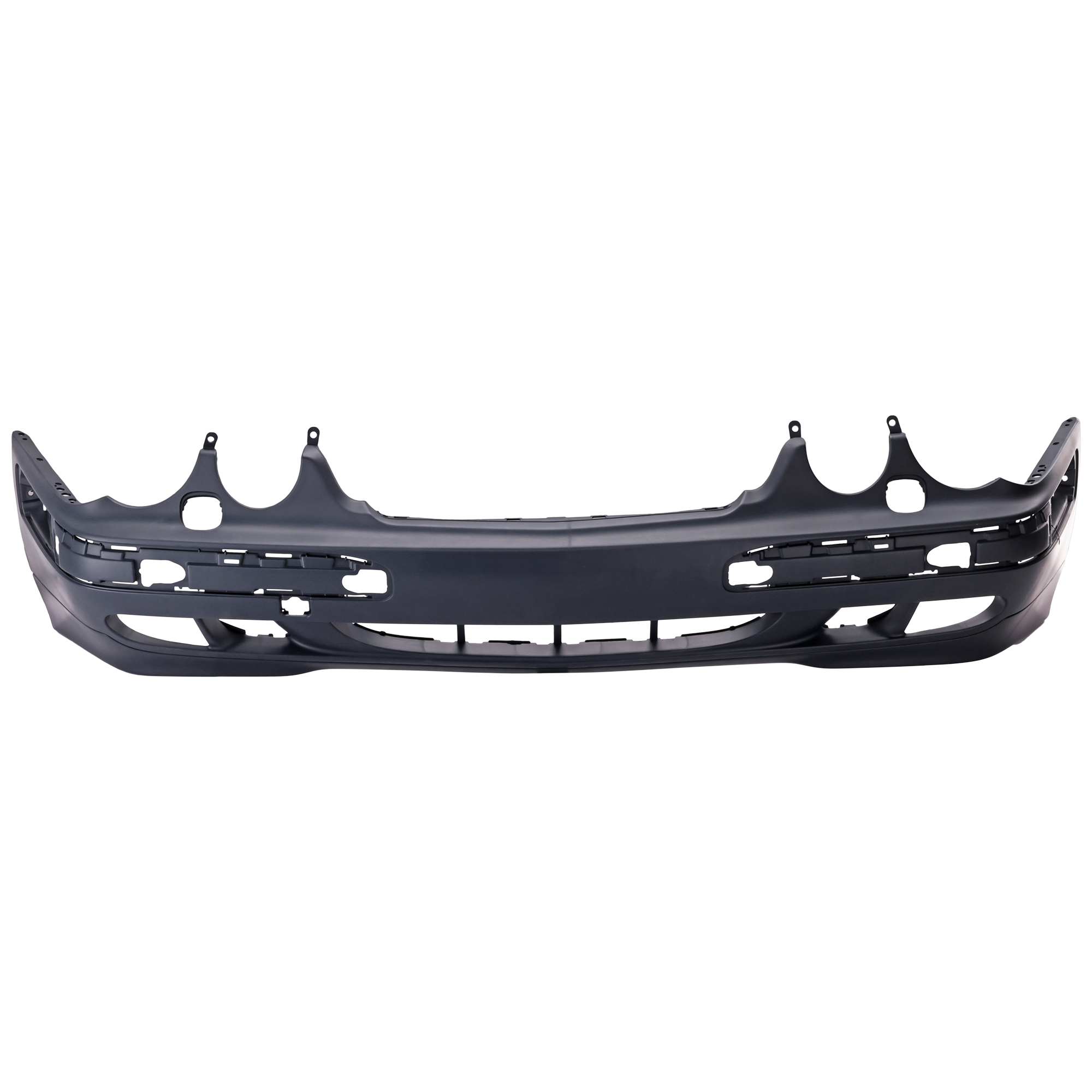 AM E CLASS 00-03 FRONT BUMPER COVER Primed w o AMG Styling Pkg w HLW Holes Sedan Wagon SKU REPM010402P Partslink MB1000156 OEM 2108852325