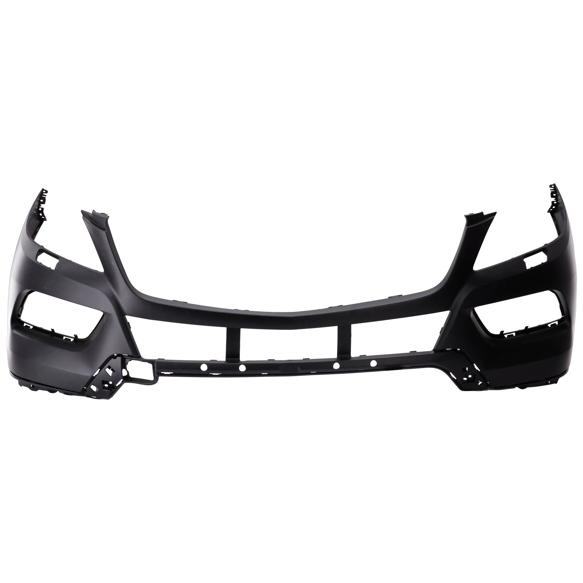 AM ML350 ML550-12-14 FRONT BUMPER COVER Primed w o AMG Styling Pkg w HLW Holes w o Parktronic Holes SKU REPM010403P Partslink MB1000369 OEM 16688513259999