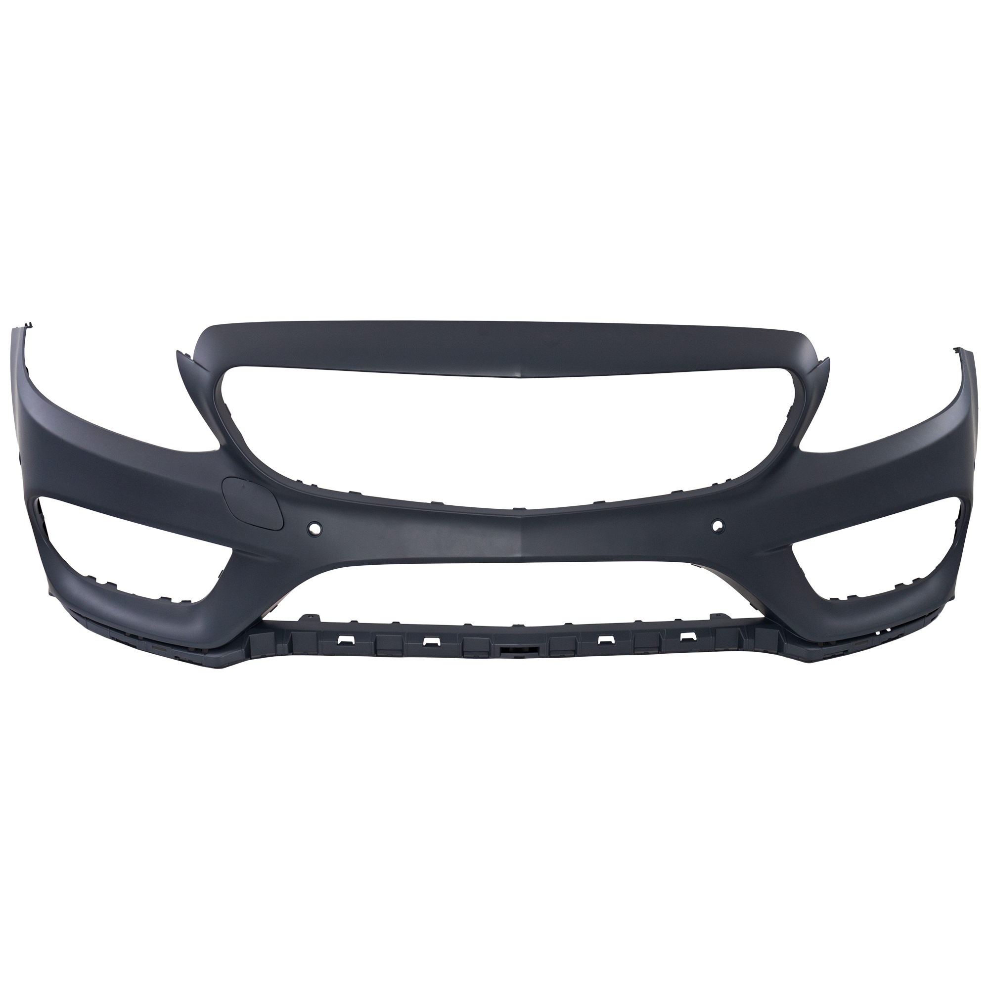 AM C CLASS 15-18 FRONT BUMPER COVER Primed Exc. C63 C350 Models Convertible Coupe Sedan w AMG Styling Pkg w Parktronic and Camera Holes SKU REPM010404P Partslink MB1000491 OEM 2058802440649999-2058802440659