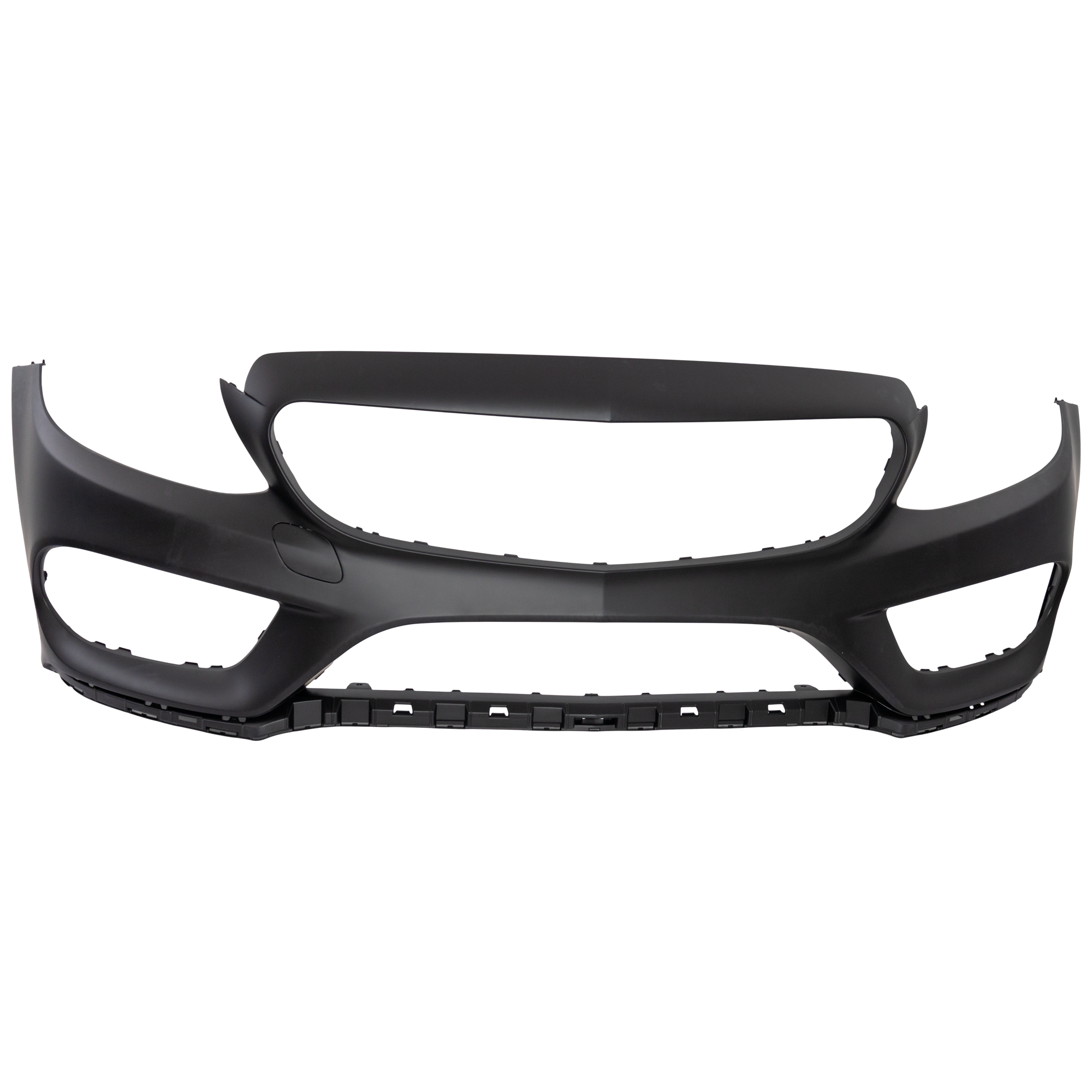 AM C CLASS 15-18 FRONT BUMPER COVER Primed w AMG Styling Package w o Active Park Assist Sensor Holes and Camera Hole Exc. C63 C350 Conv Cpe Sdn SKU REPM010406P Partslink MB1000477 OEM 2058801740659999