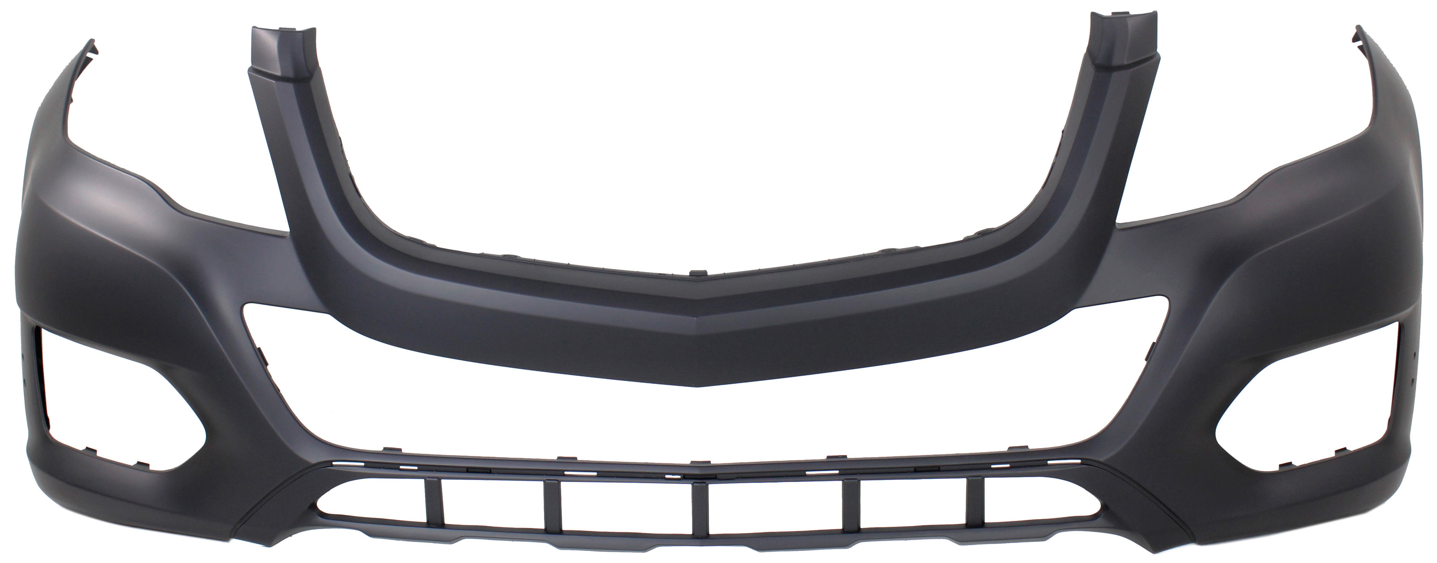 AM GLK CLASS 13-15 FRONT BUMPER COVER Prmd w o AMG Styling Pkg w o HLW and Parktronic Holes SKU REPM010418P Partslink MB1000400 OEM 2048801949