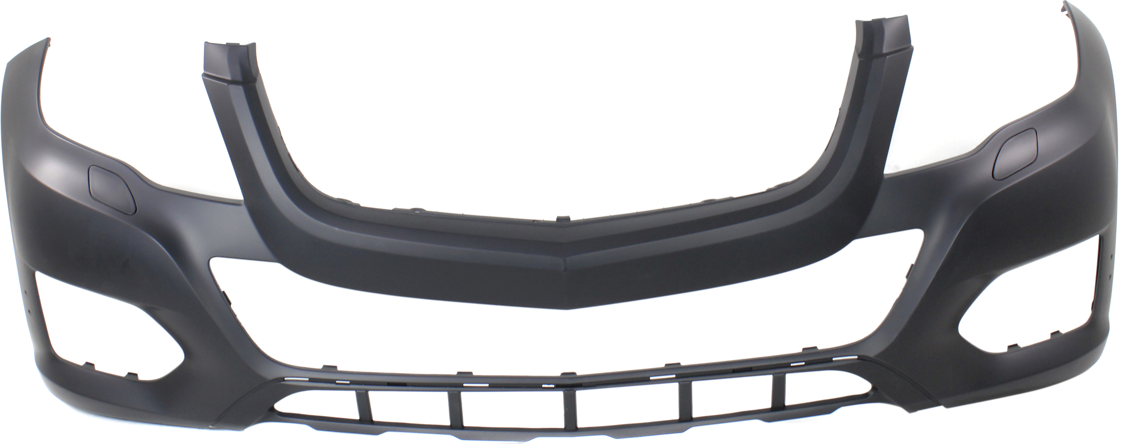 AM GLK CLASS 13-15 FRONT BUMPER COVER Prmd w o AMG Styling Pkg w HLW Holes w o Parktronic Holes CAPA SKU REPM010420PQ Partslink MB1000401C OEM 2048802149
