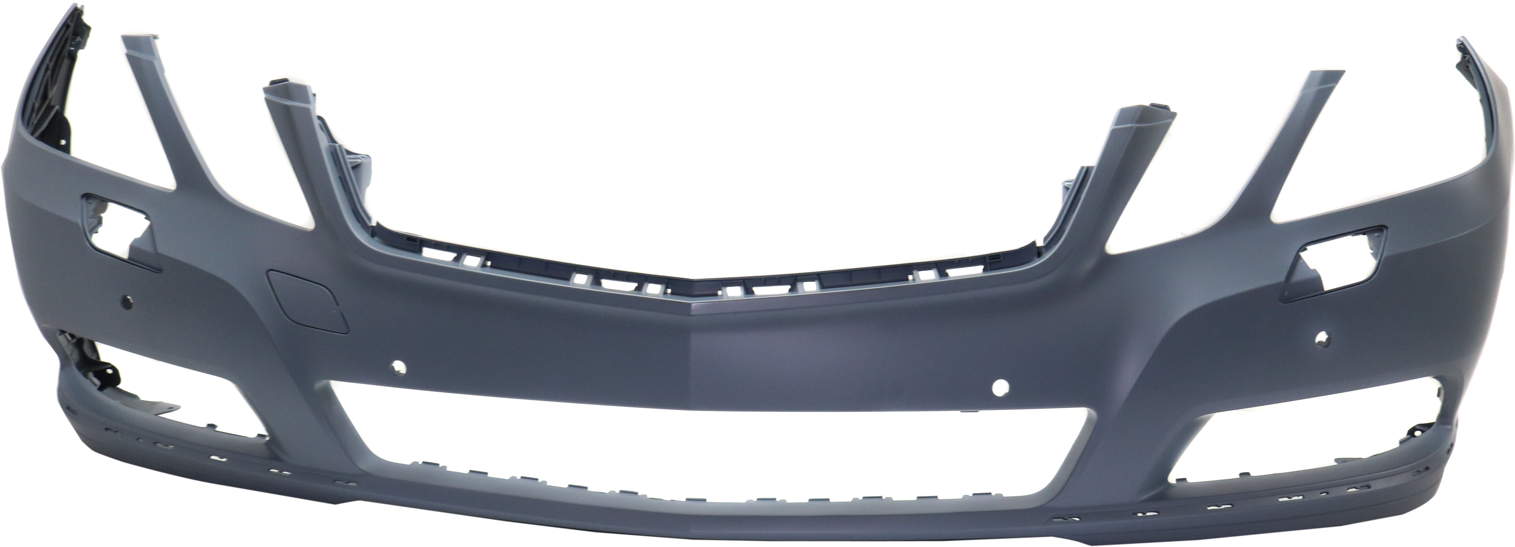 AM E350 E400-11-13 FRONT BUMPER COVER Prmd w Elegance Pkg w o AMG Styling Pkg w Headlight Washer Holes and Parktronic Holes Hybrid Sdn Wgn SKU REPM010422P OEM 21288015409999