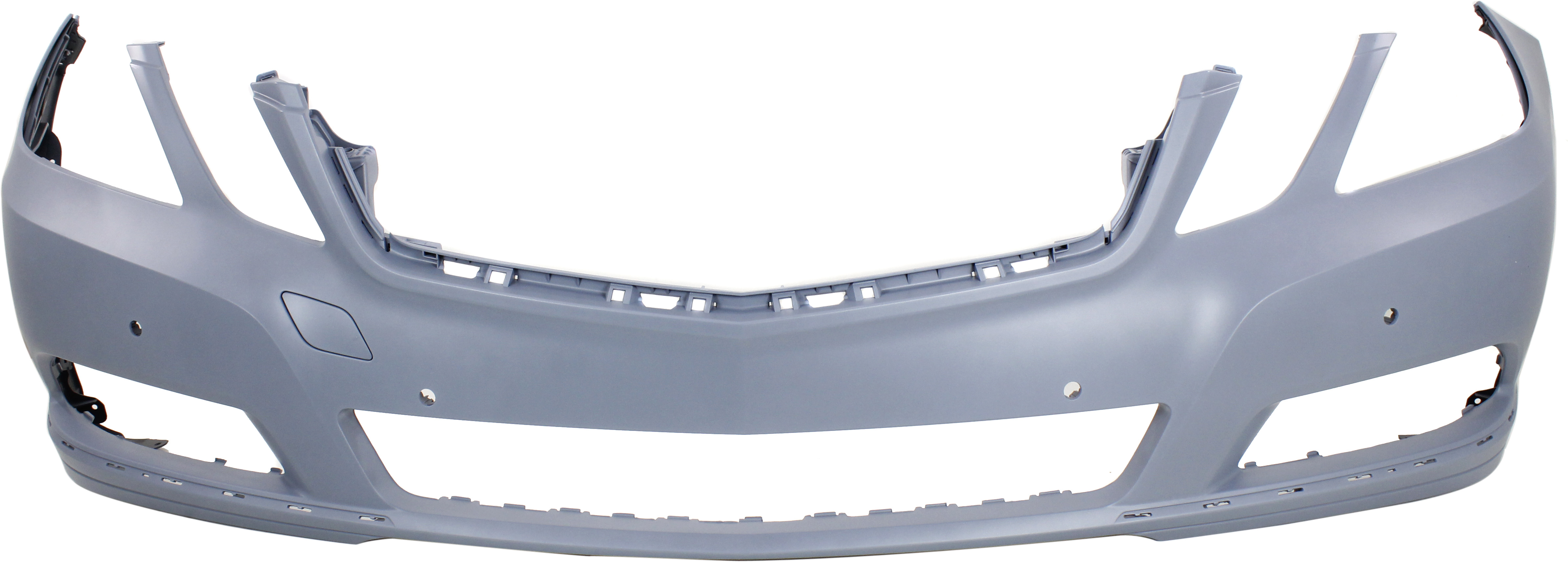 AM E350 E400-11-13 FRONT BUMPER COVER Prmd w Elegance Pkg w o AMG Styling Pkg w o Headlight Washer Holes w Parktronic Holes Hybrid Sdn Wgn SKU REPM010425P OEM 21288013409999