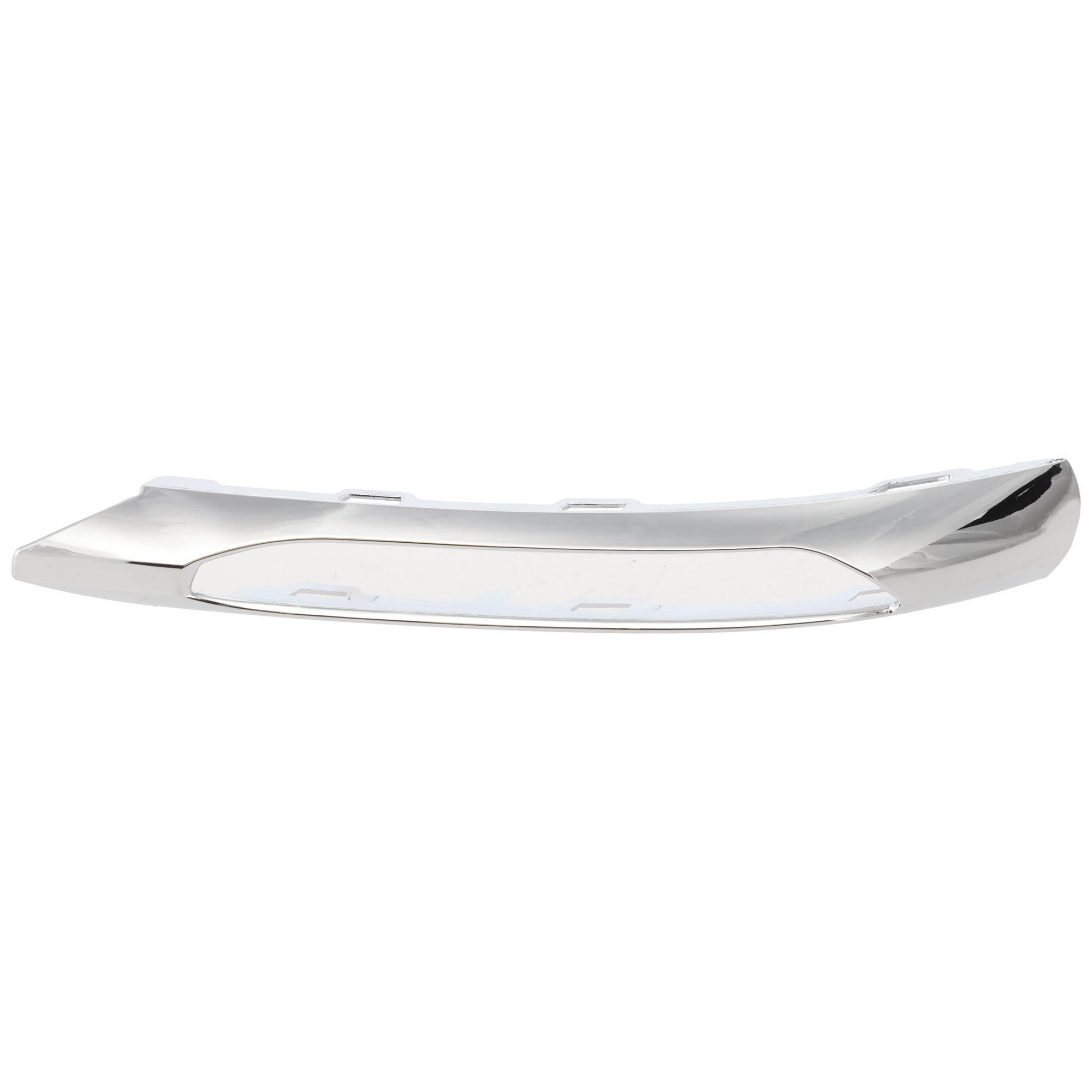 AM C CLASS 12-15 FRONT BUMPER MOLDING LH Chrome Plastic w AMG Pkg Coupe Sedan 12-14 SKU REPM015520 Partslink MB1032100 OEM 2048852974