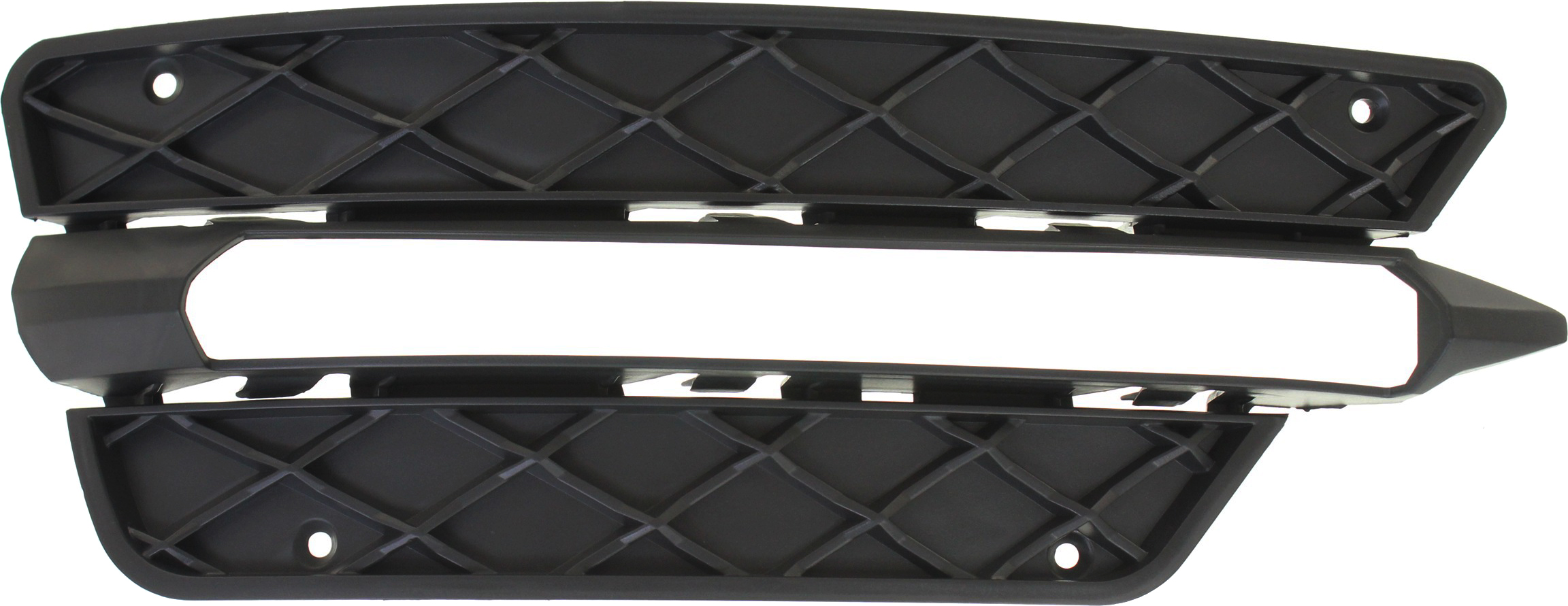 AM C CLASS 12-15 FRONT BUMPER GRILLE LH Outer Textured Black w Sport Coupe Sedan SKU REPM015522 Partslink MB1038126 OEM 2048851353