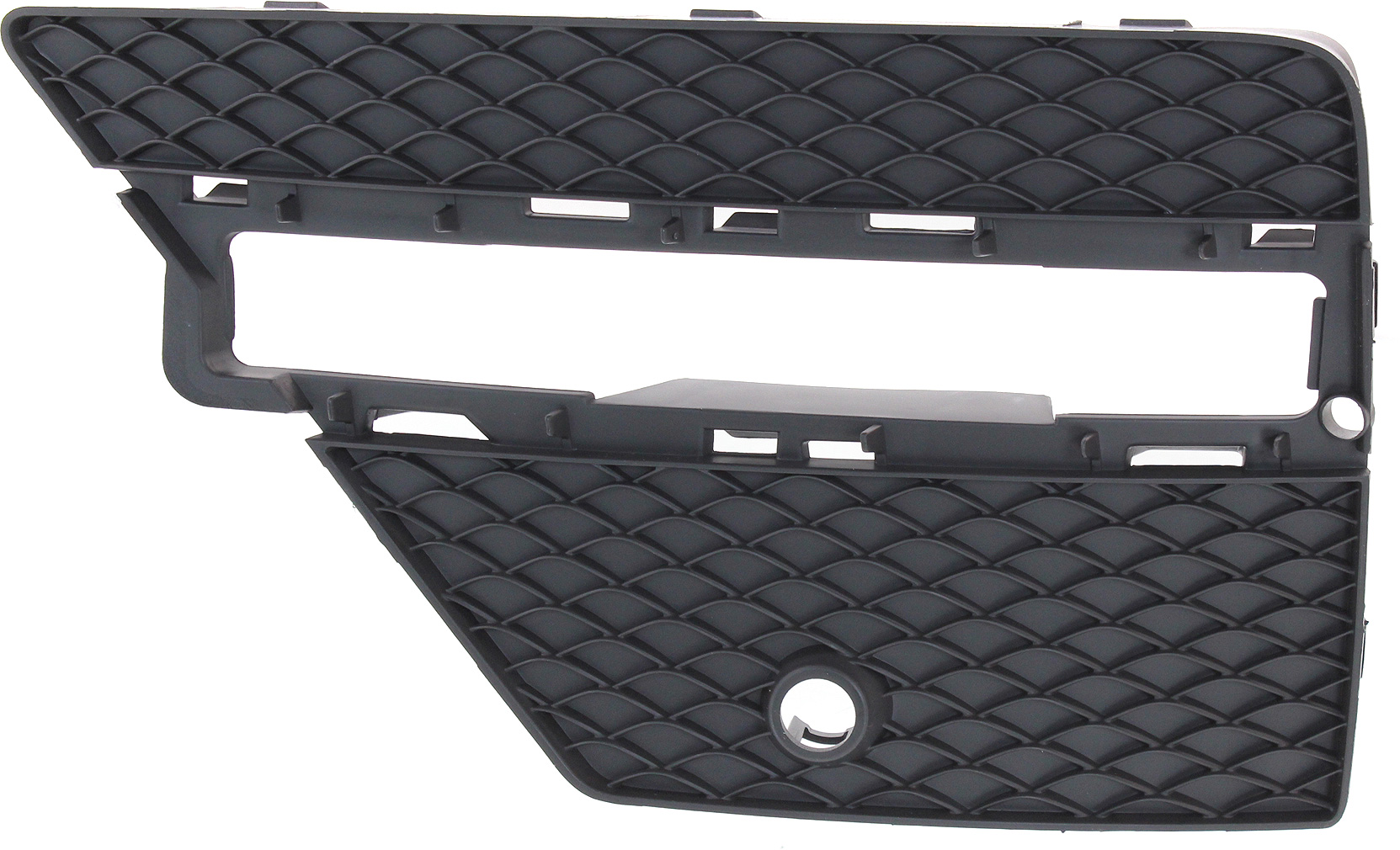 AM ML CLASS 12-15 FOG LAMP COVER LH Outer Textured Exc. ML63 AMG Model w AMG Styling Pkg SKU REPM015552 Partslink MB1038185 OEM 1668852822