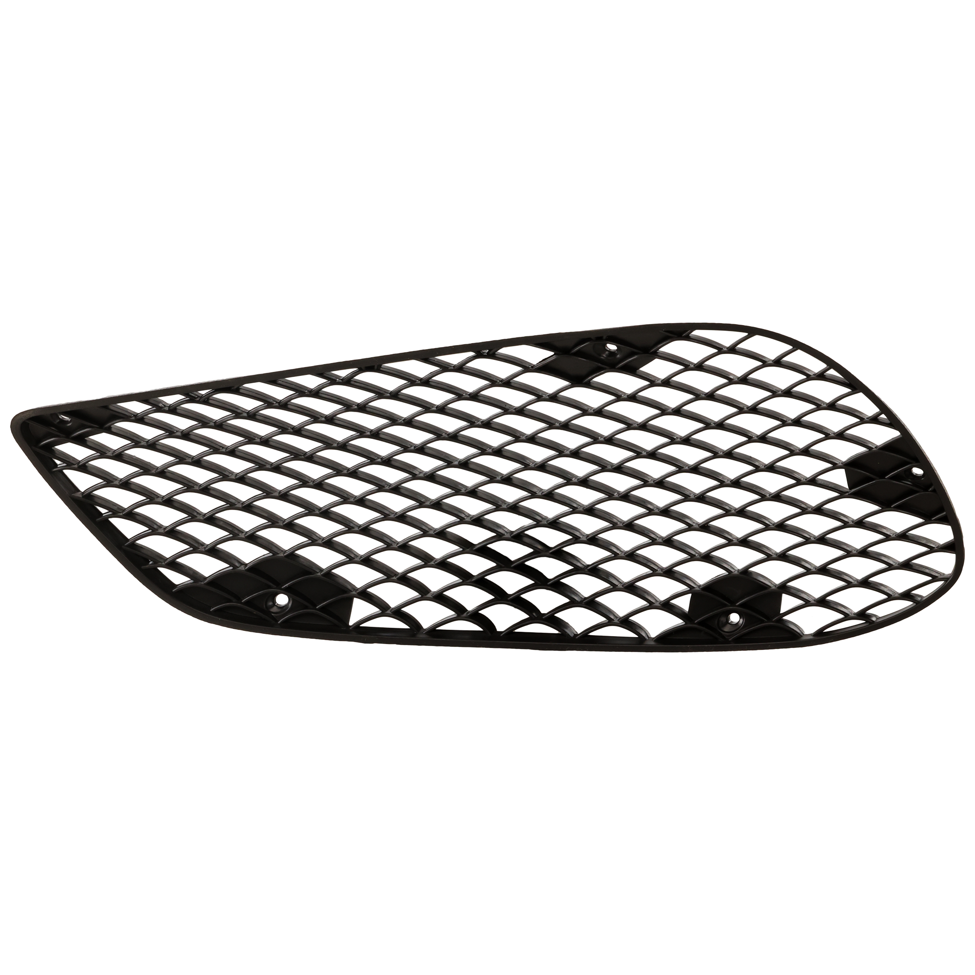 AM E CLASS 14-16 FRONT BUMPER GRILLE LH Outer Txtd Blk w AMG Pkg Exc. E63 Model Sdn Wgn SKU REPM015556 Partslink MB1038163 OEM 2128850224