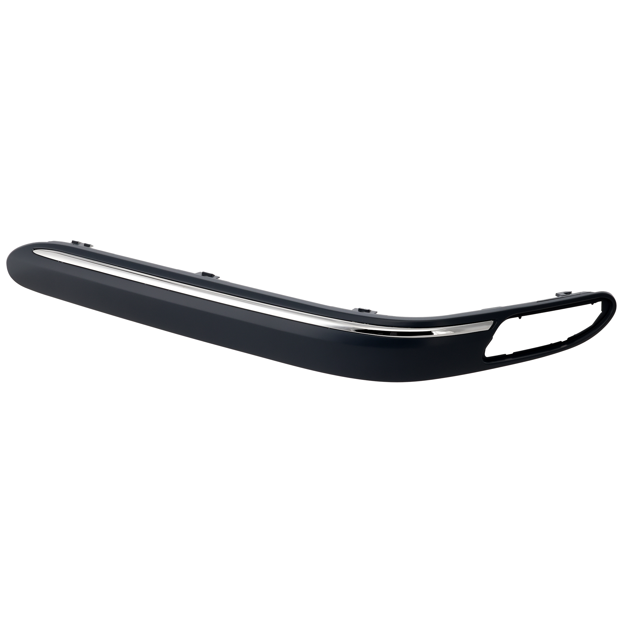 AM C CLASS 01-07 FRONT BUMPER MOLDING LH Primed Sedan w o Parktronic w Avantgarde and Elegance Pkg SKU REPM016108 Partslink MB1058104 OEM 2038852121