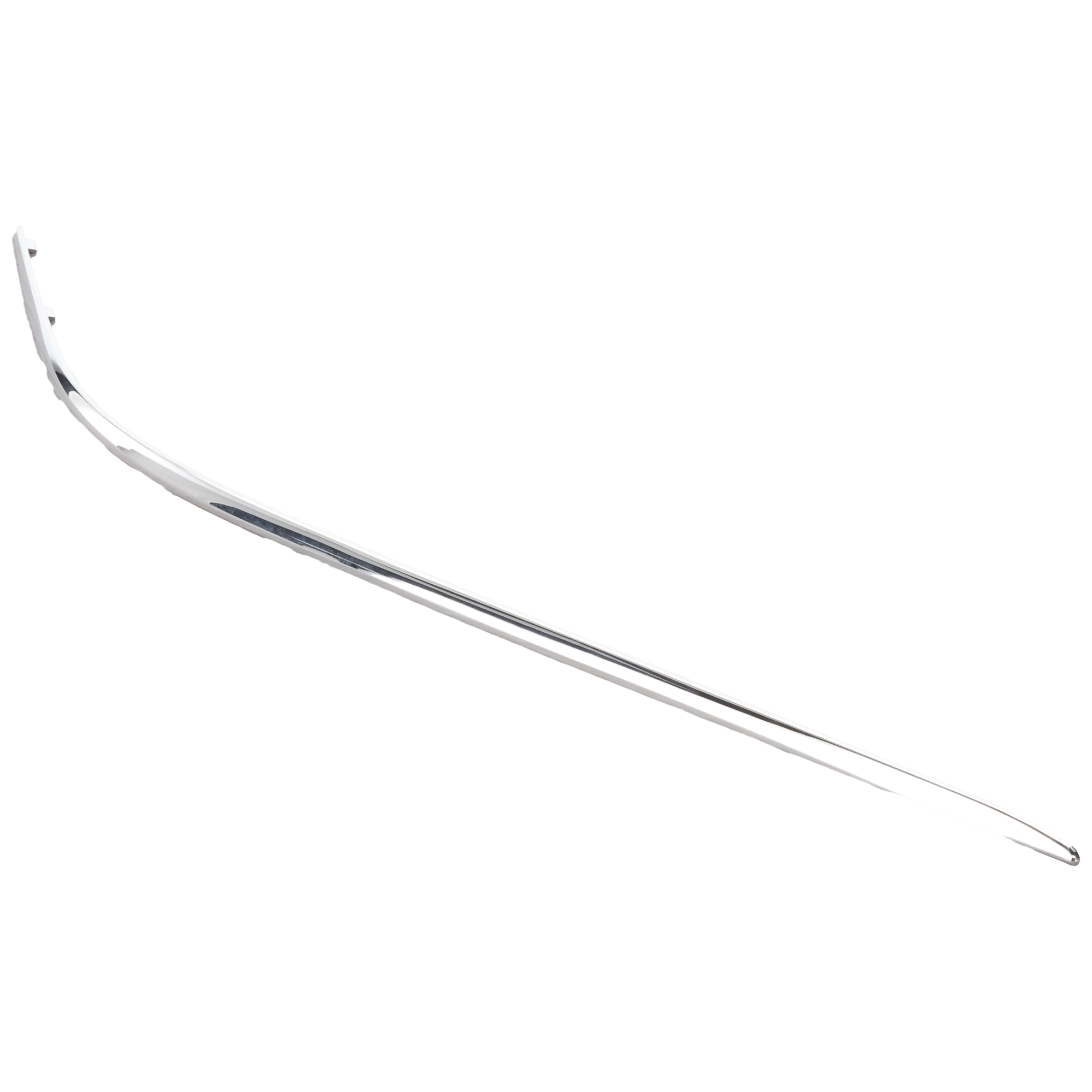 AM CLK CLASS 03-05 C55 AMG 05-06 FRONT BUMPER MOLDING RH Impact Strip Outer Chrome SKU REPM016131 Partslink MB1047112 OEM 2098850421