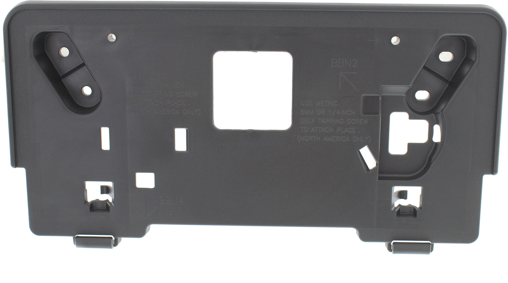 AM MAZDA 3-12-13 FRONT LICENSE PLATE BRACKET 2.0L 2.5L Eng. w o Fog Lamps Sedan Hatchback SKU REPM017312 Partslink MA1068109 OEM BGV450170A