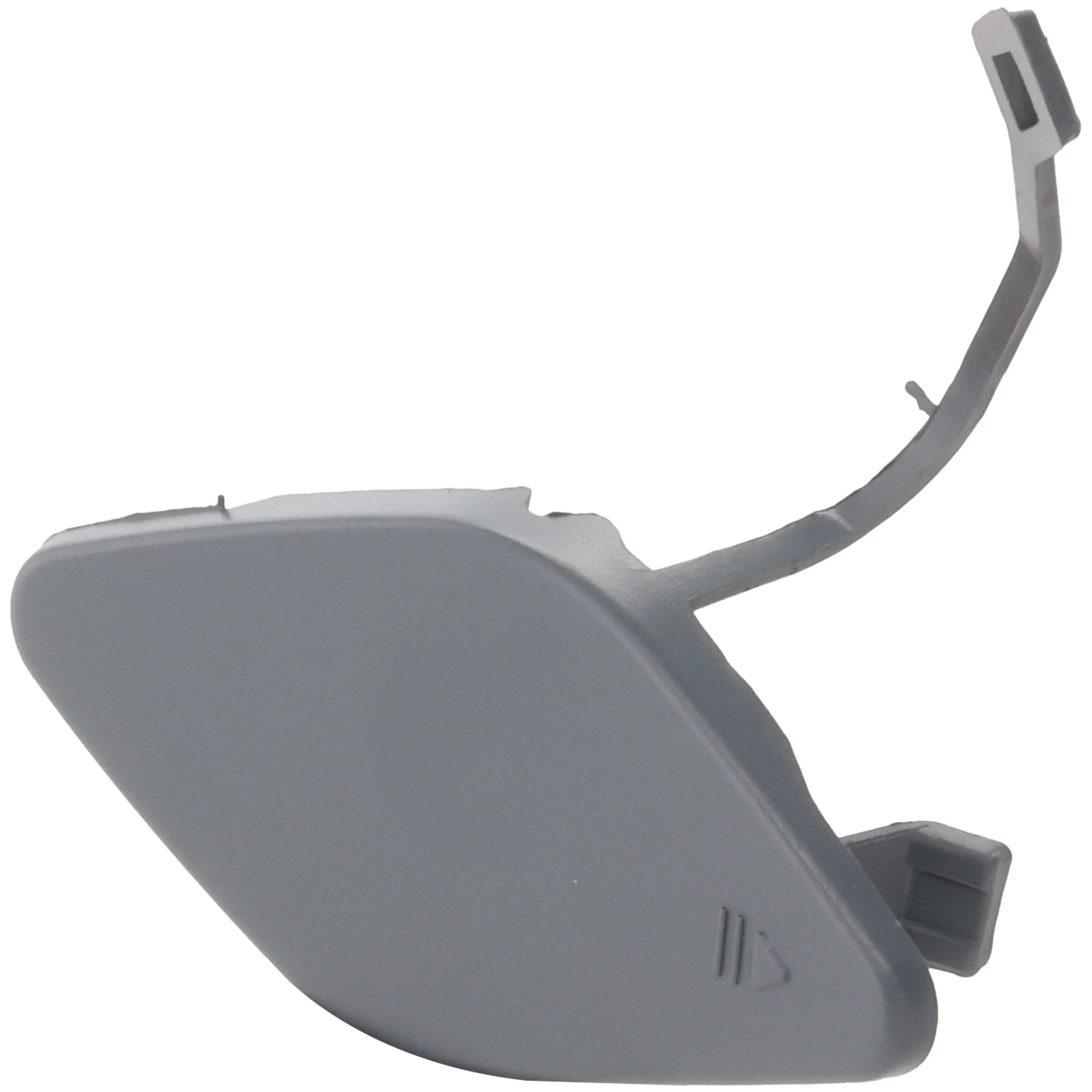 AM ML CLASS 06-11 FRONT BUMPER TOW HOOK COVER RH Primed Gray w o AMG Styling Pkg SKU REPM018408 Partslink MB1029110 OEM 1648853423