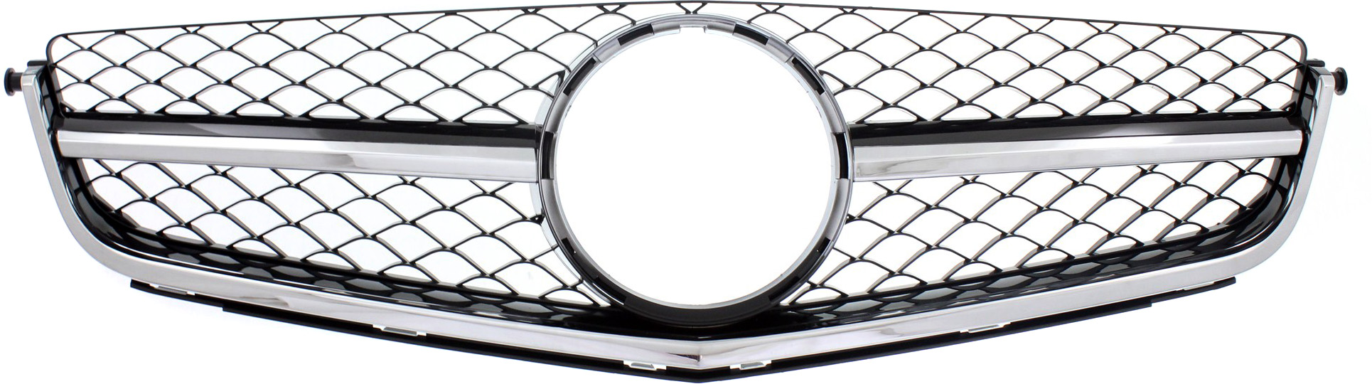 AM C63 AMG 12-15 GRILLE Chrome Shell Painted Black Insert w o DCC w AMG USA Built 12-14 Sedan Coupe SKU REPM070179 Partslink MB1200159 OEM 2048802483