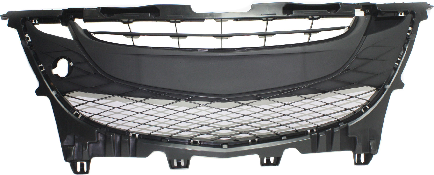 AM MAZDA 5-12-17 GRILLE Primed Shell and Insert w o Fog Light Hole SKU REPM070186 Partslink MA1200194 OEM C513501T0D