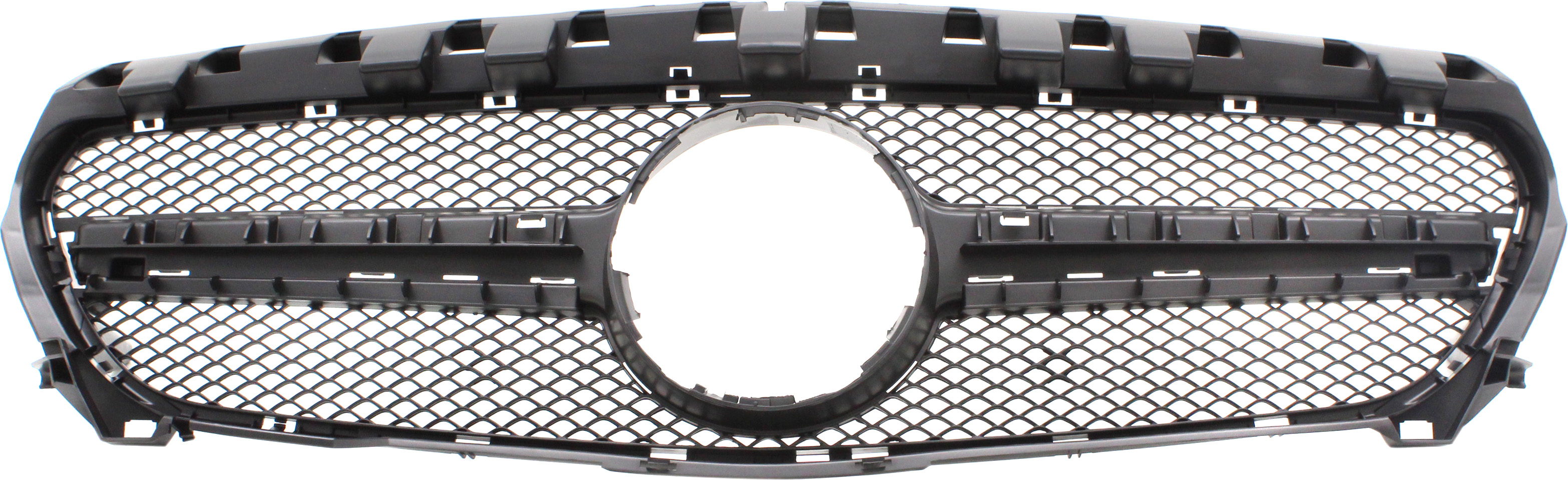 AM CLA45 AMG 14-16 GRILLE Textured Black Shell and Insert SKU REPM070193 Partslink MB1200170 OEM 1178880460