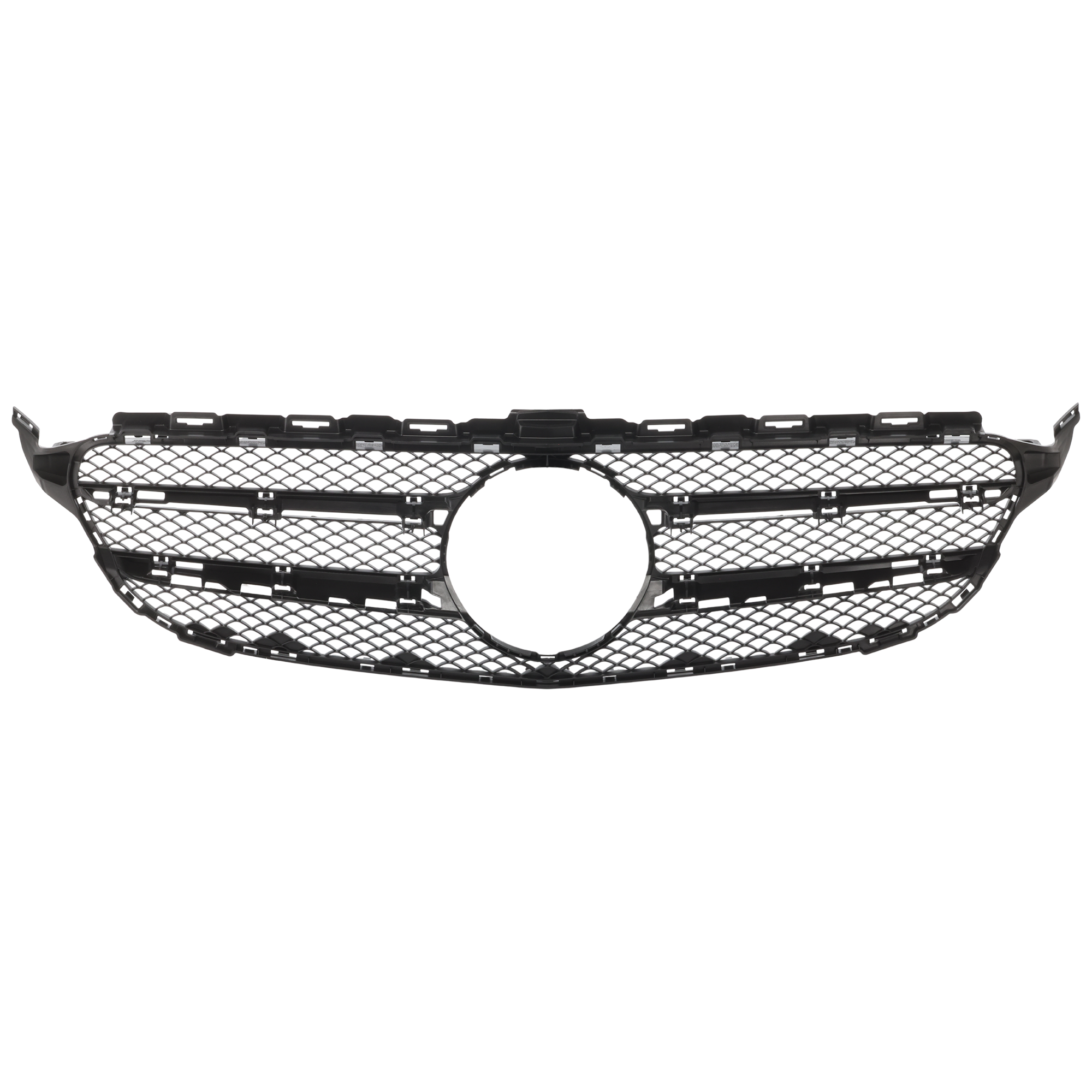 AM C300 C400-15-21 FRONT BUMPER GRILLE Textured 15-18 w o Sport Package LuxuryPackage 19-21 w o AMG Styling Package w o Camera Hole Sedan SKU REPM070197 Partslink MB1200172 OEM 2058880023