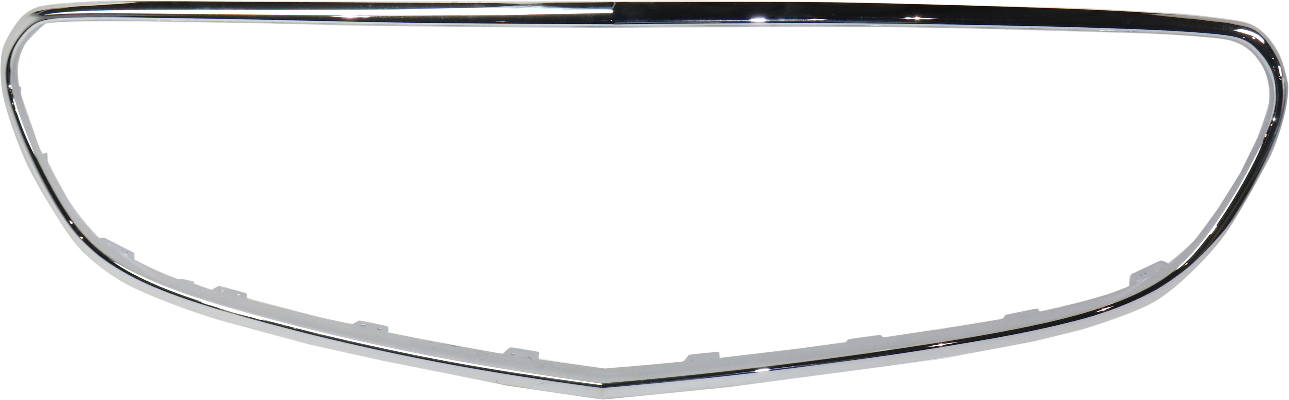 AM E CLASS 14-16 GRILLE MOLDING Chrome Exc. E63 AMG Model Sdn Wgn w AMG Styling Pkg CAPA SKU REPM070717Q Partslink MB1202104C OEM 2128852574