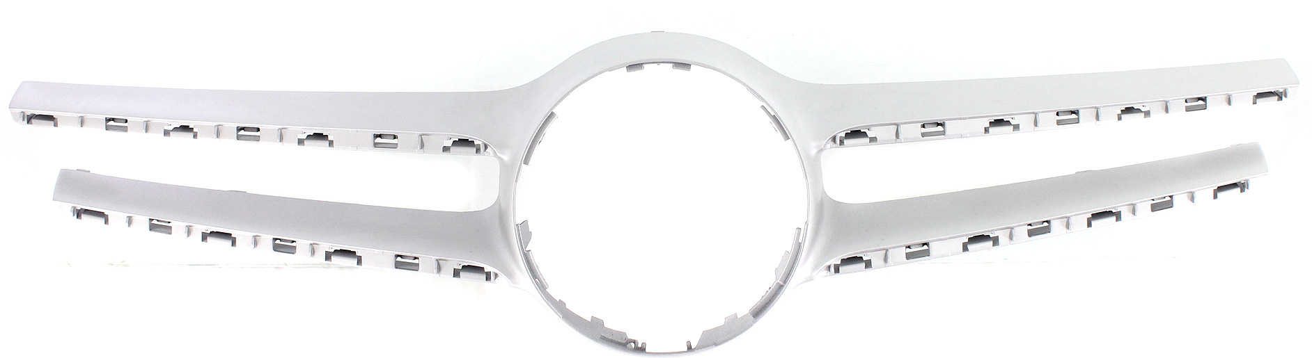 AM E CLASS 14-16 GRILLE COVER Silver w AMG Styling Pkg w o Camera Sedan Wagon CAPA SKU REPM074101Q Partslink MB1210107C OEM 2128850622