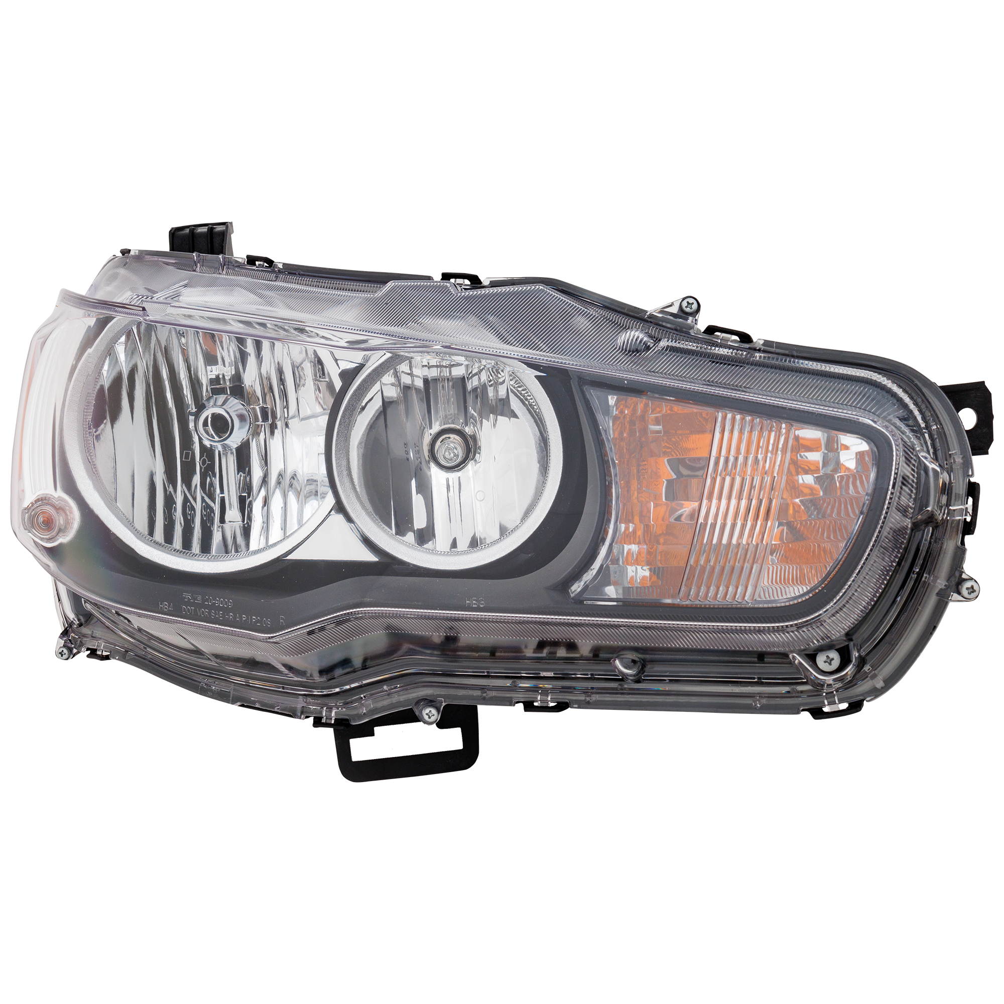AM LANCER 08-09 HEAD LAMP RH Assembly Halogen To 11-08 SKU REPM100103 Partslink MI2503139 OEM 8301B076