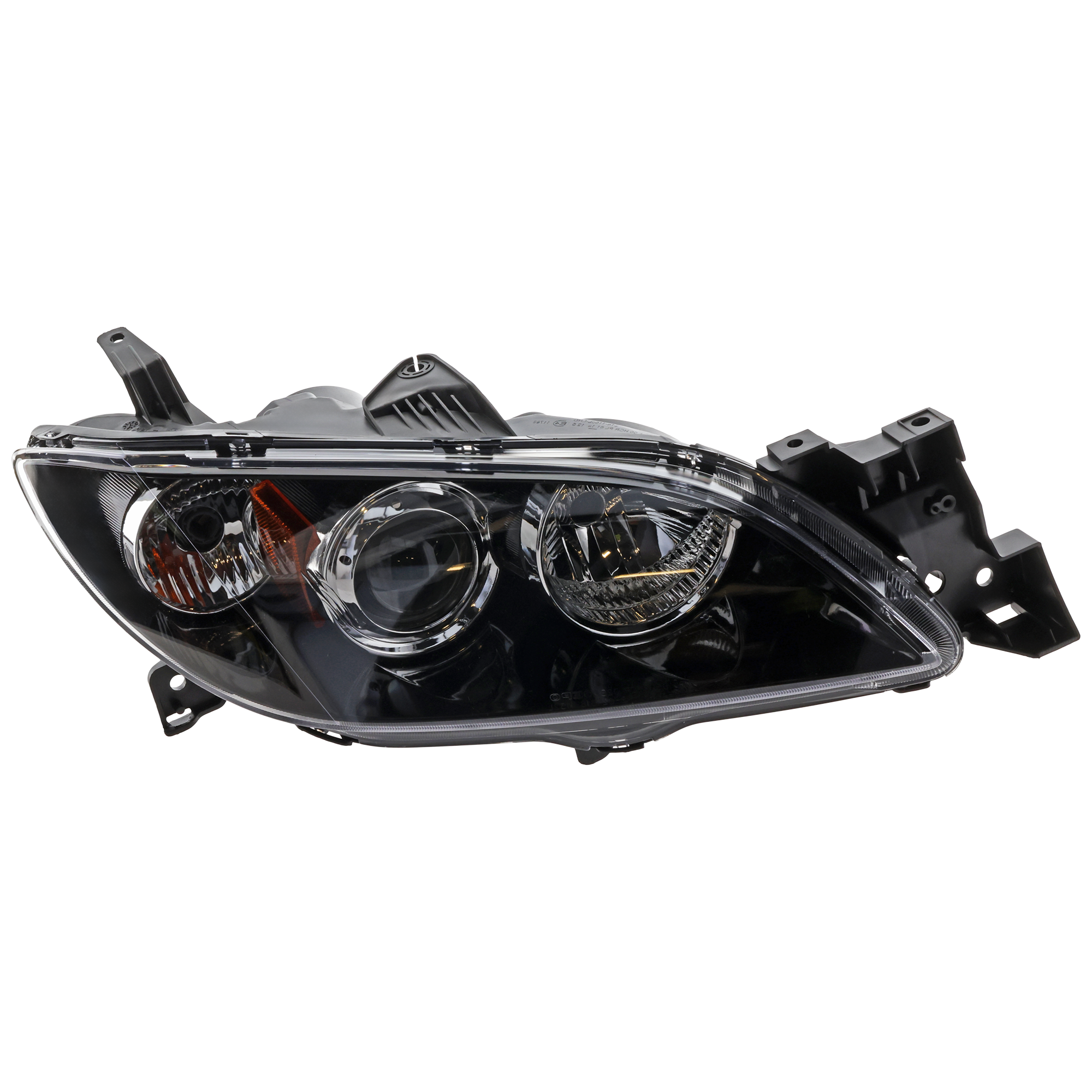 AM MAZDA 3-04-06 HEAD LAMP RH Lens and Housing HID Xenon w o HID Kit Sedan SKU REPM100117 Partslink MA2519113 OEM BNYR51031
