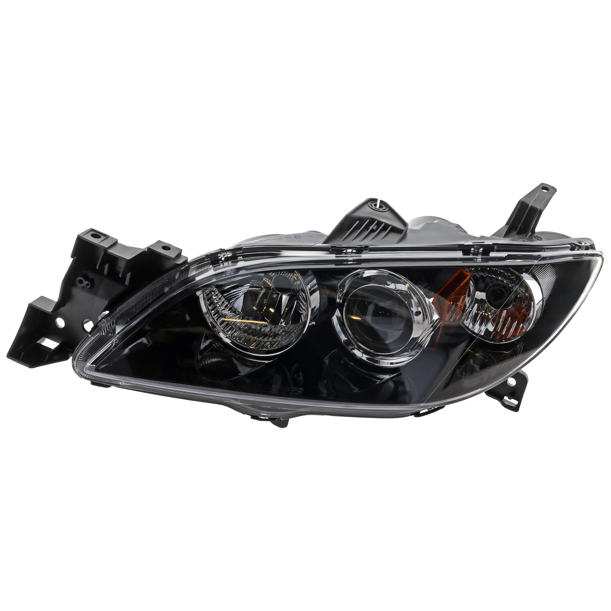 AM MAZDA 3-04-06 HEAD LAMP LH Lens and Housing HID Xenon w o HID Kit Sedan SKU REPM100118 Partslink MA2518113 OEM BNYR51041