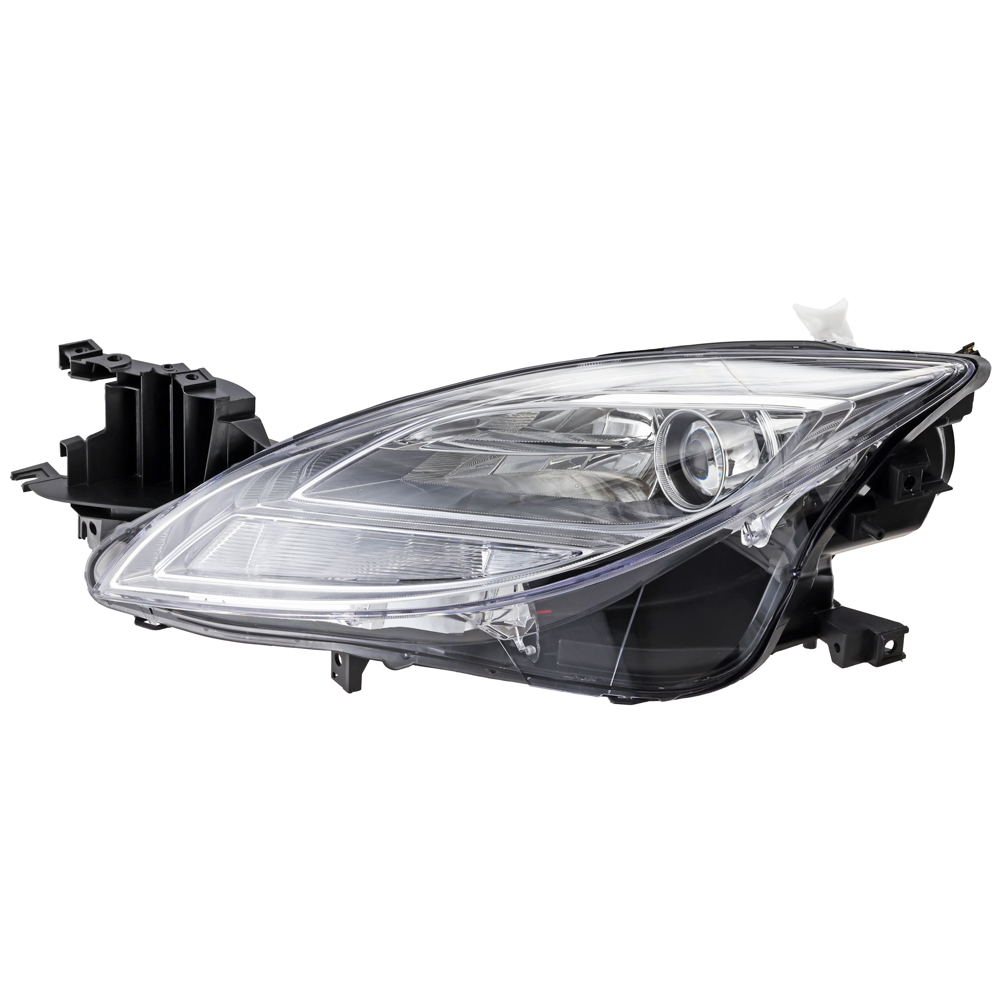 AM MAZDA 6-09-10 HEAD LAMP LH Lens and Housing Halogen SKU REPM100122 Partslink MA2518127 OEM GS3L510L0G