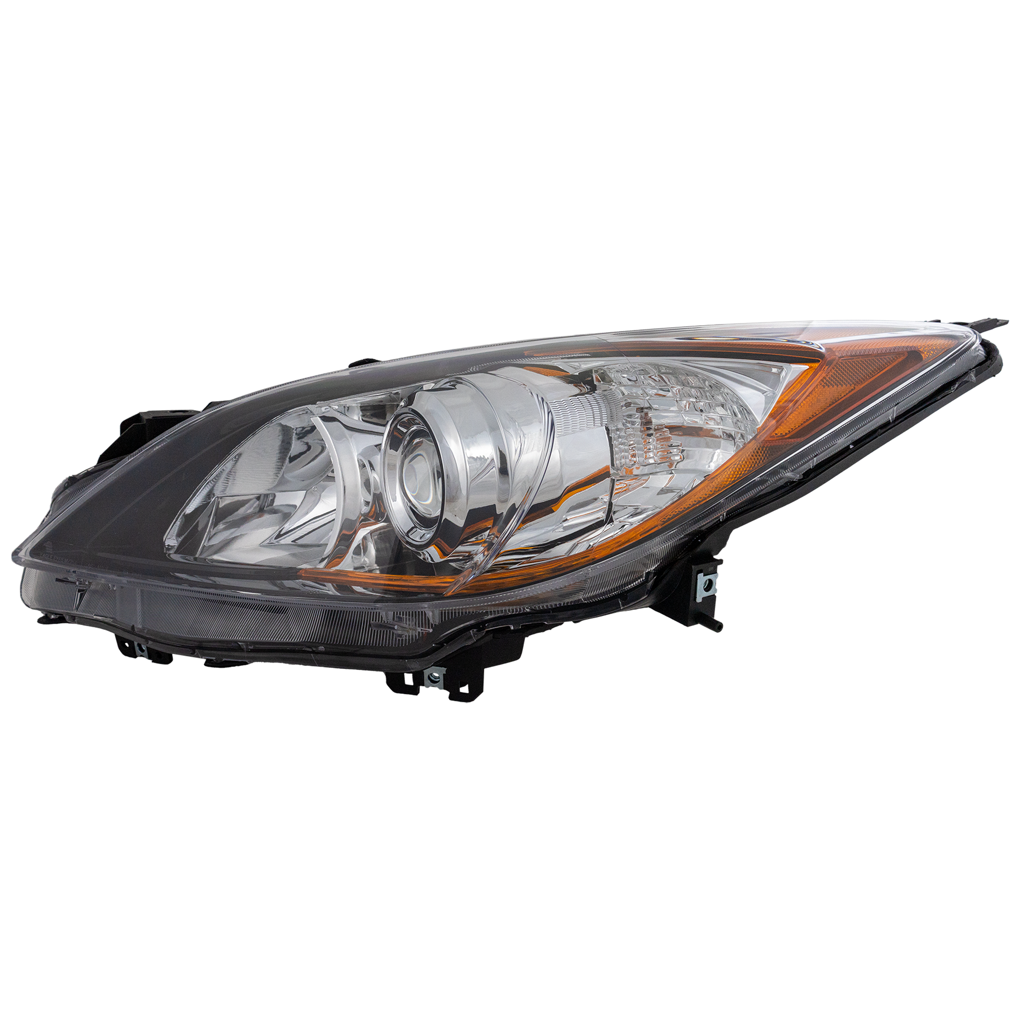 AM MAZDA 3-10-13 HEAD LAMP LH Lens and Housing Halogen 5 Speed Trans Hatchback Sedan SKU REPM100130 Partslink MA2518130 OEM BBM4510L0K