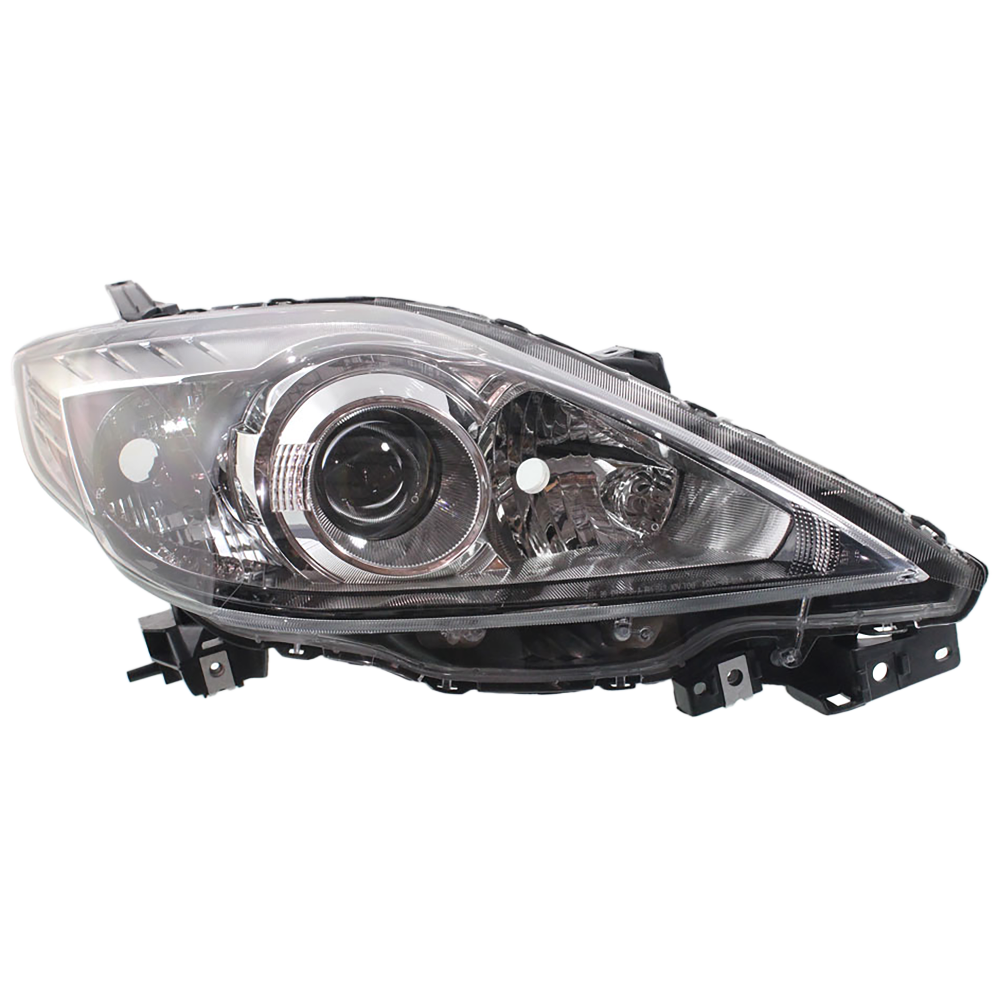 AM MAZDA 5-08-09 HEAD LAMP RH Lens and Housing Halogen Black Interior SKU REPM100131 Partslink MA2519128 OEM CE51510K0C