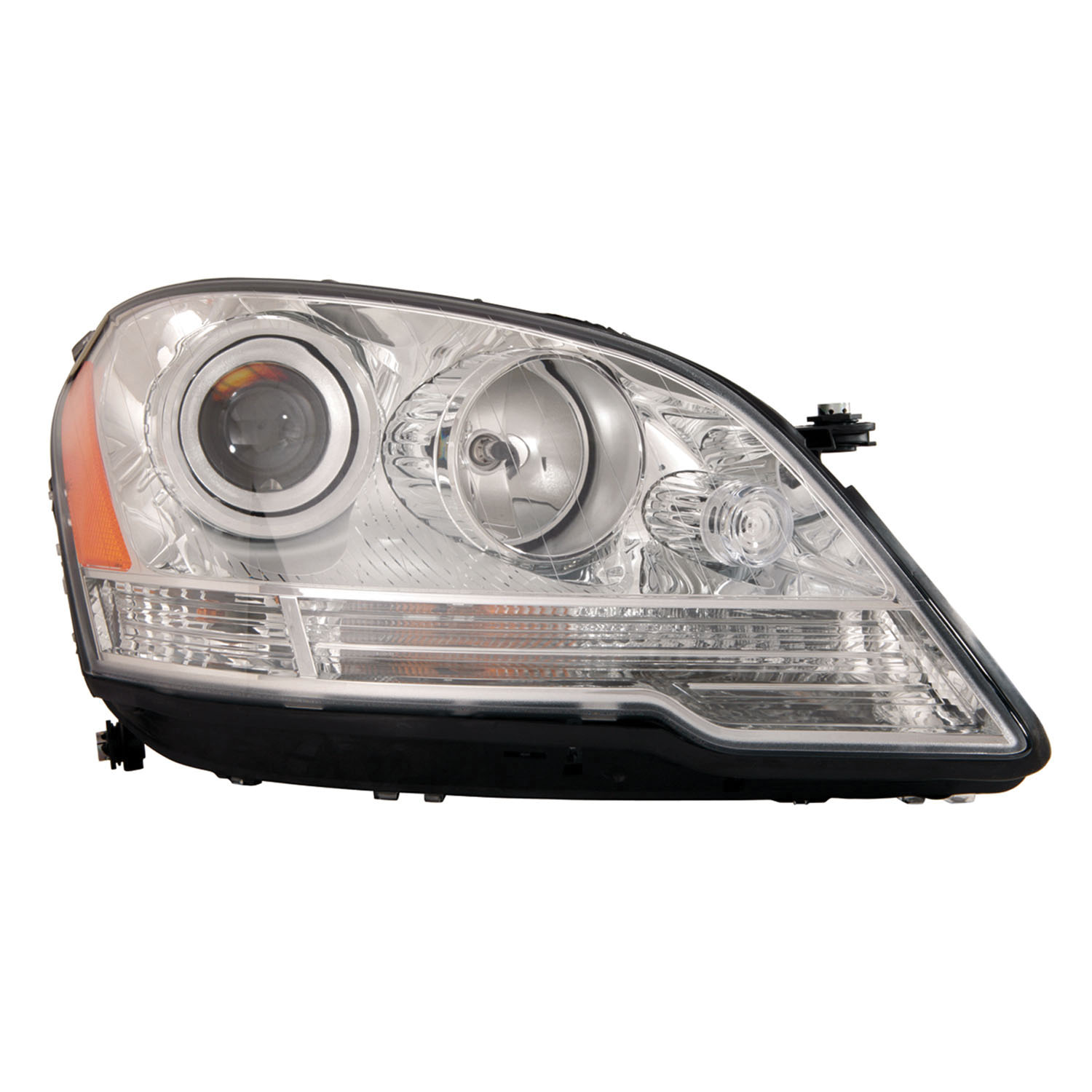 AM ML CLASS 08-11 HEAD LAMP RH Assembly Halogen 08-08 w White Reflector CAPA SKU REPM100137Q Partslink MB2503171C OEM 1648202459