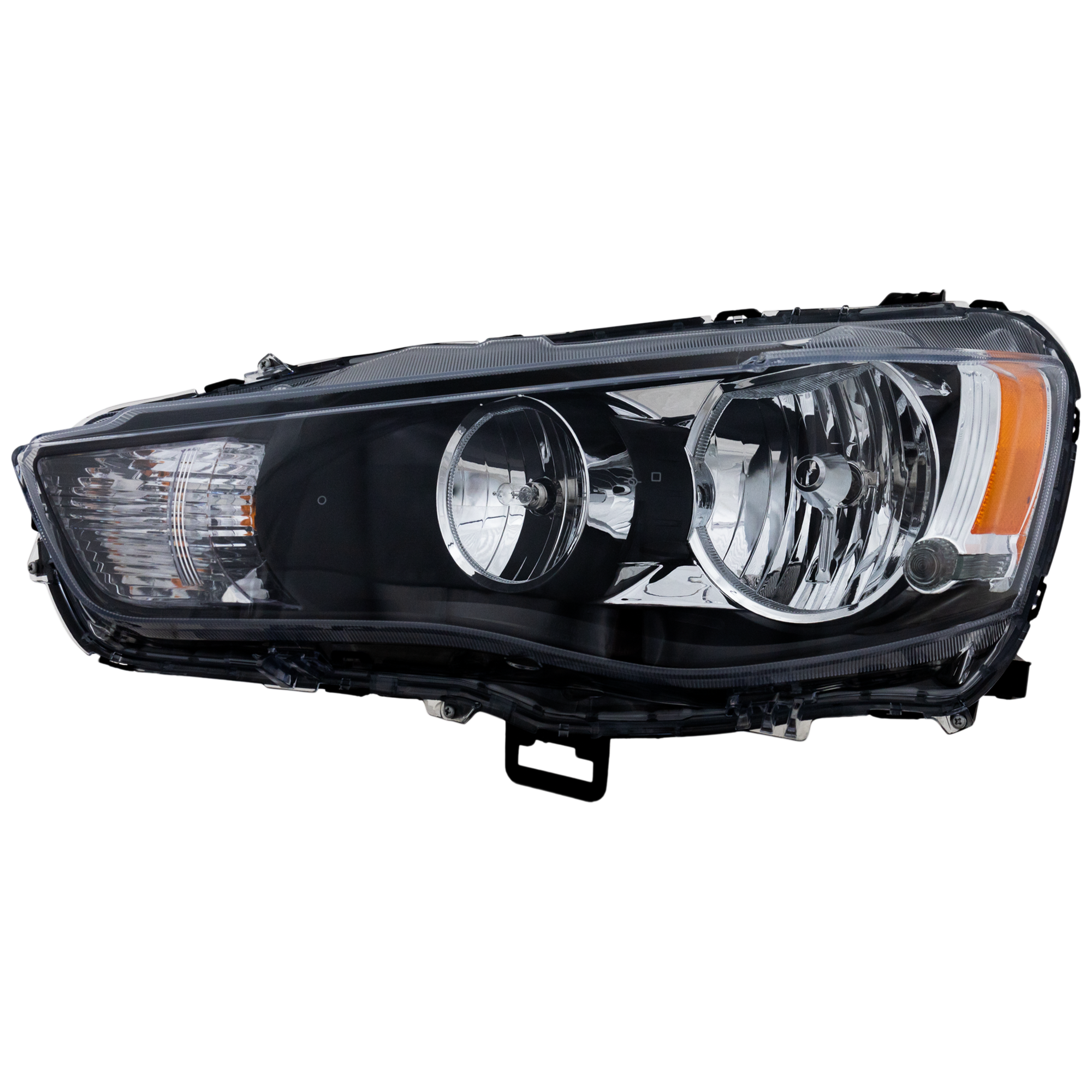 AM OUTLANDER 10-13 HEAD LAMP LH Assembly Halogen CAPA SKU REPM100170Q Partslink MI2502157C OEM 8301C417